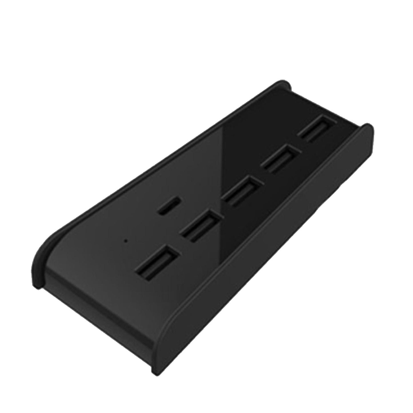 5 Port USB Hub for Game Console USB 2.0 Expansion Hub Splitter Adapter Parts Black