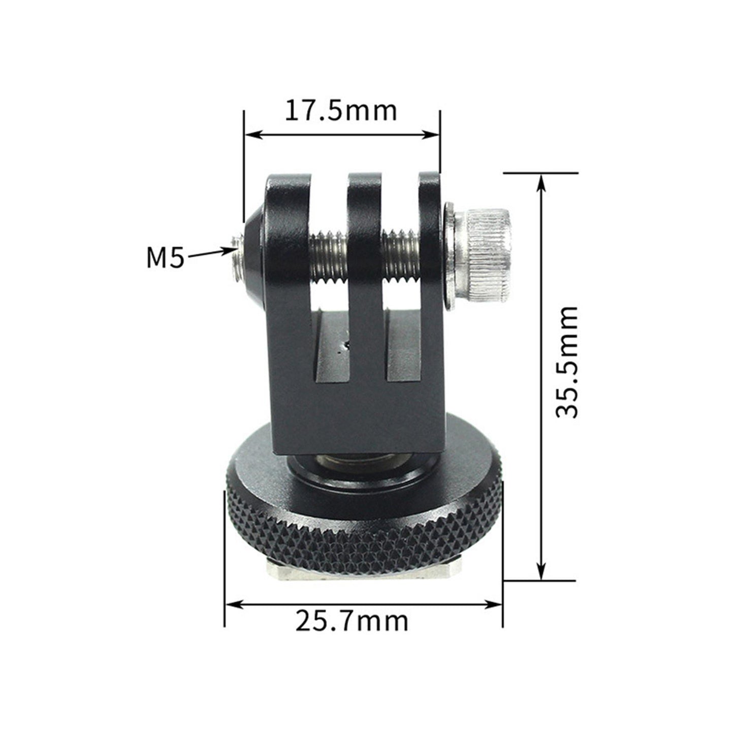 Aluminium Quick Release Cold Shoe Adapter Bracket for Gopro Hero 9 8 7 6 5