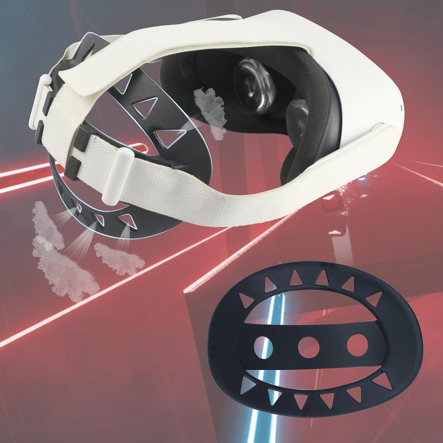 Head Padding Cushion Pad for Oculus Quest 2 VR Acessories Easy Install