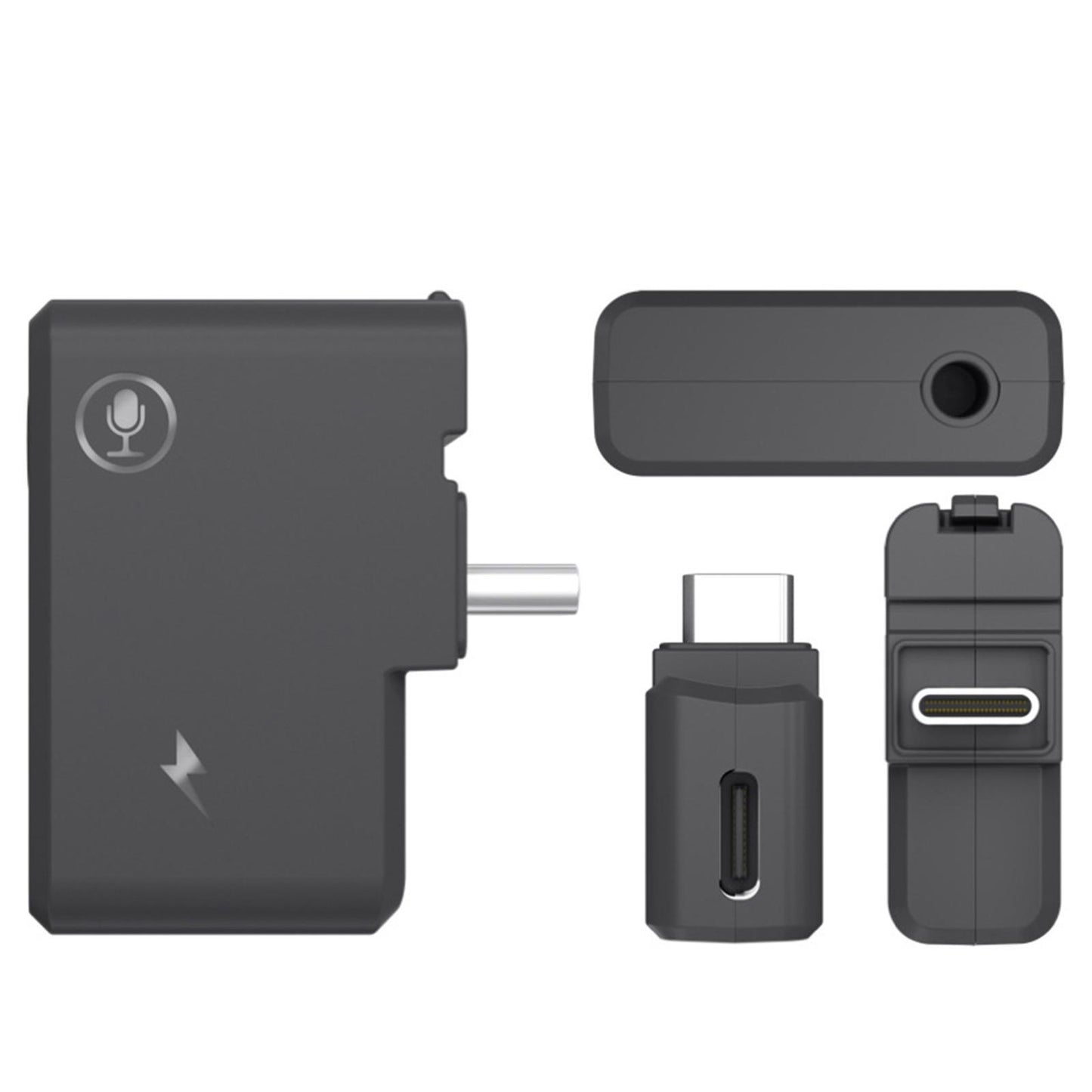 Dual 3.5mm USB-C Mic Adapter for Insta 360 ONE X2 Audio Adapter Accessory