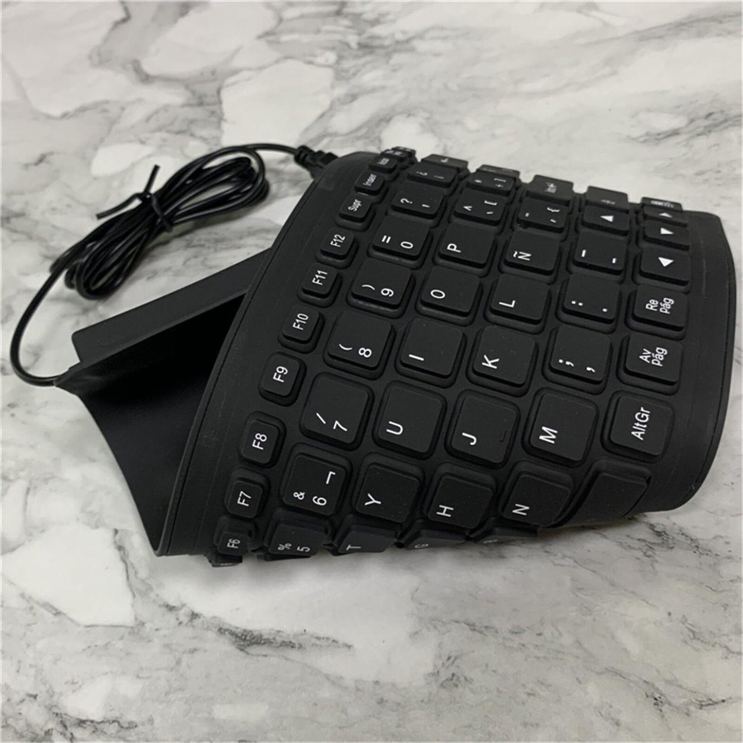 Mini Wired USB Keyboard 84 Keys Waterproof for PC Desktop Laptop Computer