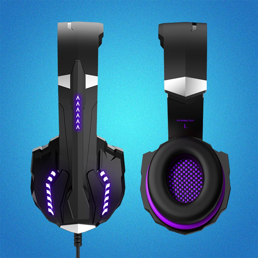 G9000 Pro Noise Cancelling Surround Sound Gaming Headset wMic For PS4 Purple