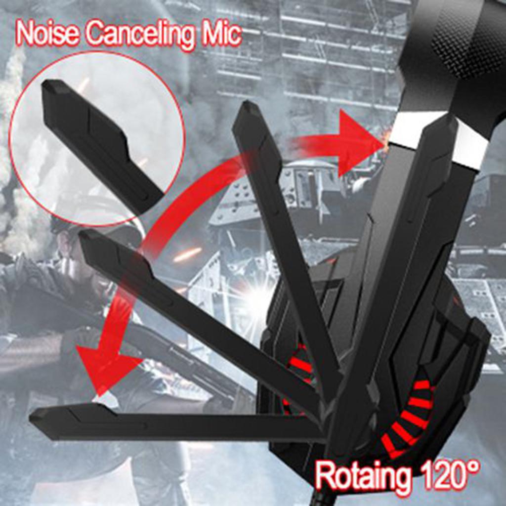 G9000mini Stereo Gaming Headset Over Ear Noise Cancelling Mic for PS4 Red