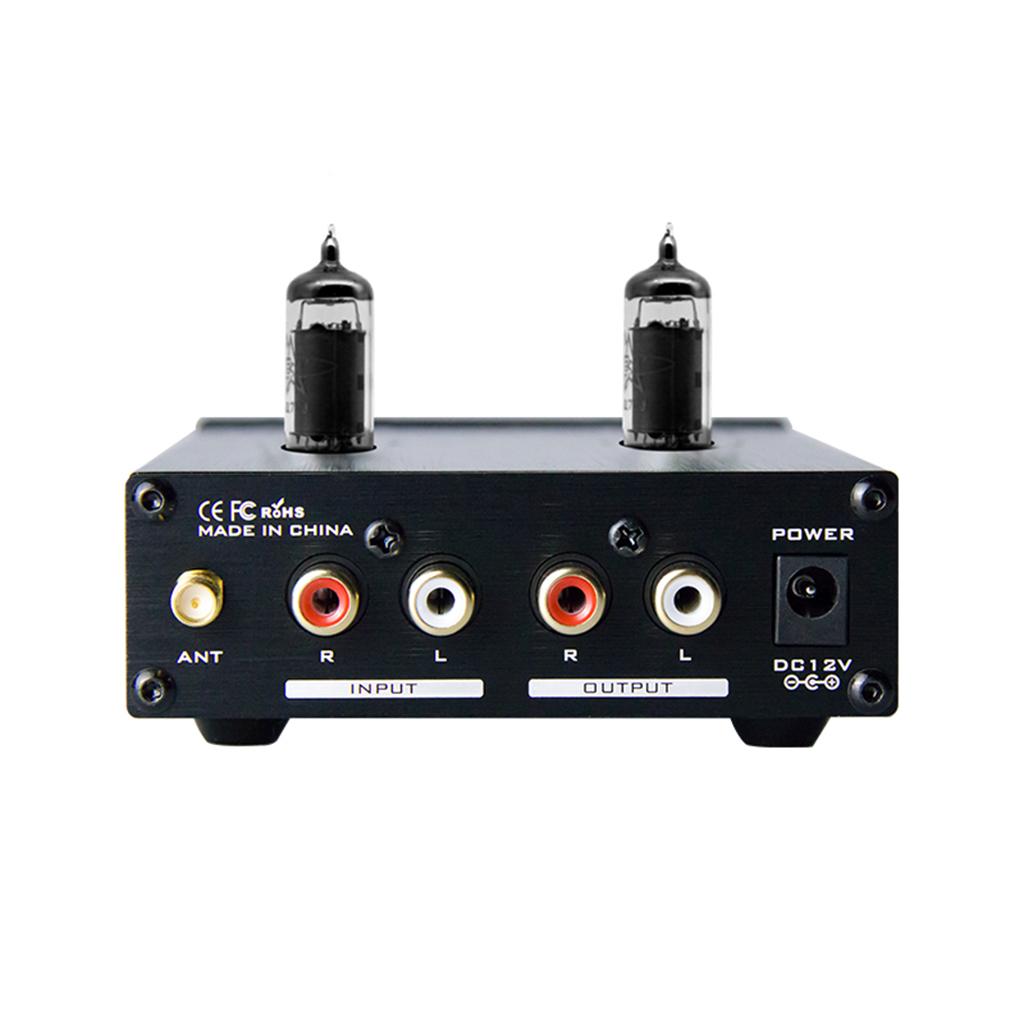 Bluetooth Tube Headphone Amplifier Treble & Bass Tone Control Black