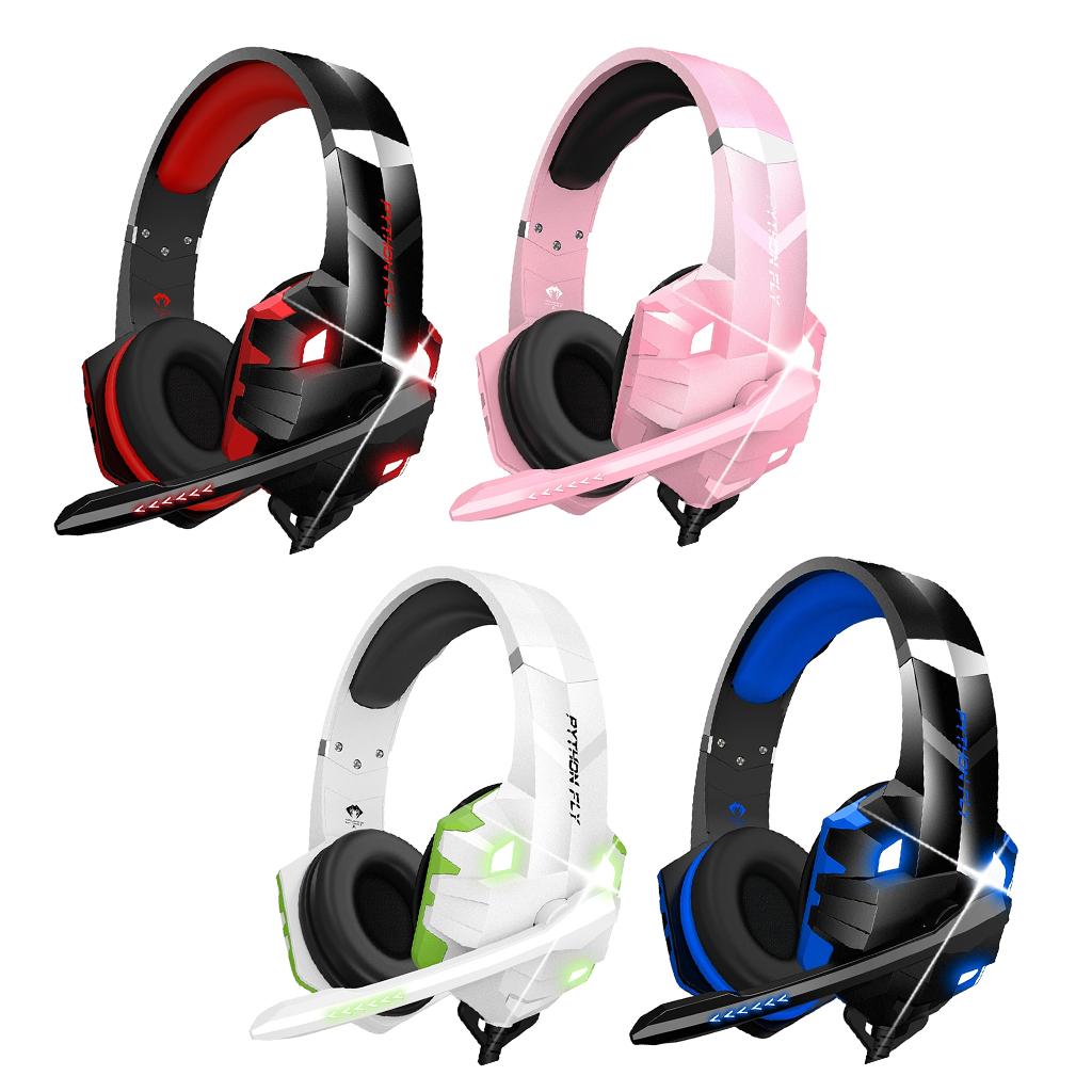 G9000MAX Gaming Headset Over Ear Earphone w/Mic Volume Control for PS4 White