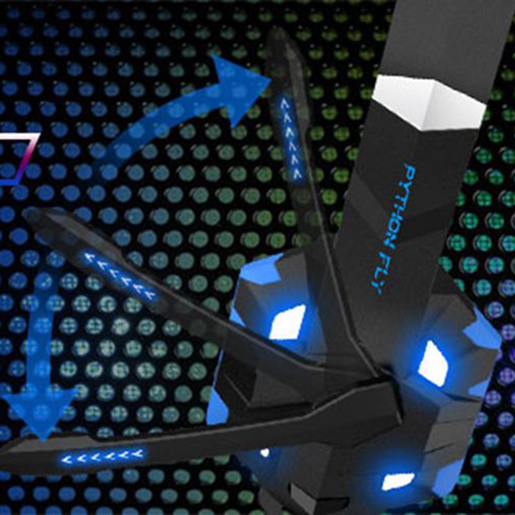 G9000MAX Gaming Headset Over Ear Earphone w/Mic Volume Control for PS4 Blue