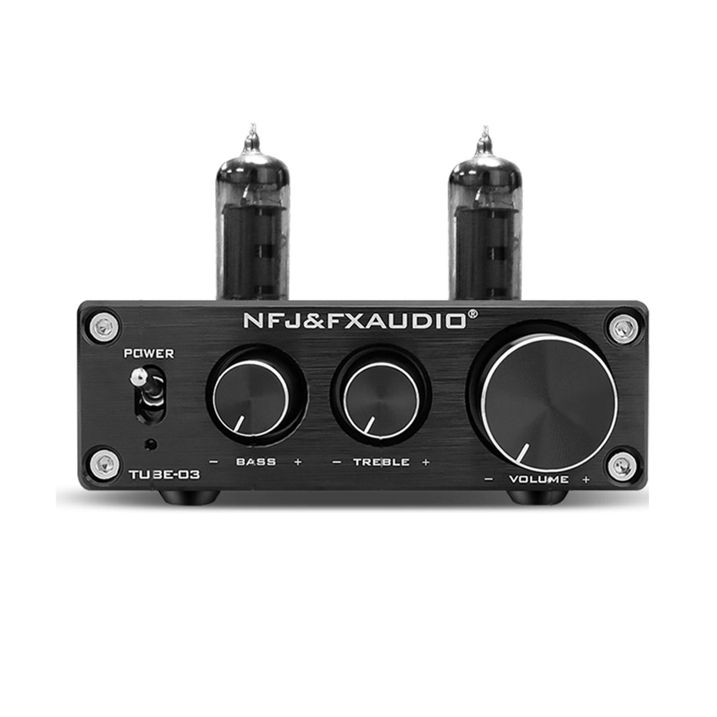 Vacuum Tube Preamplifier 6K4 Mini Electronic for Home Audio Player Black
