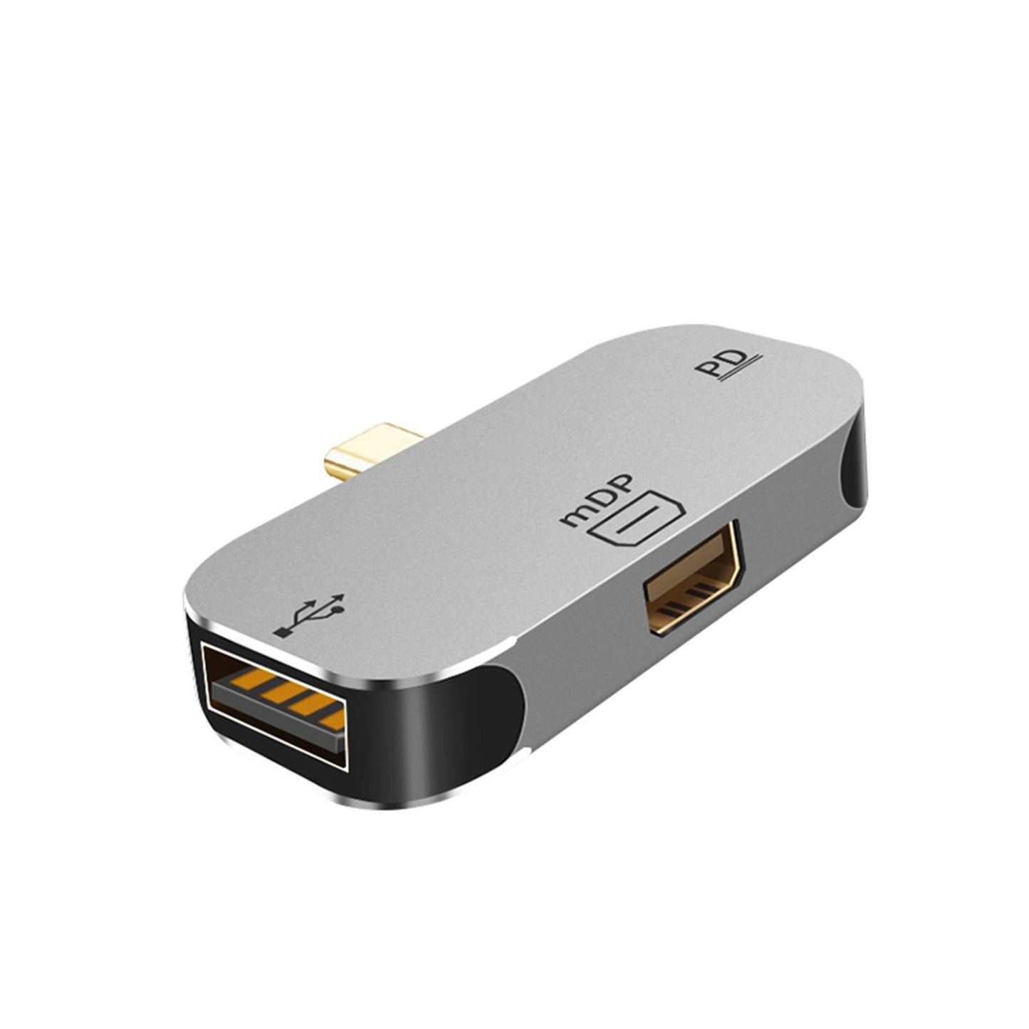 3 in1 Docking Station Type-C DP PD Charging Port Adapter Laptop Computer miniDP PD USB2.0A E