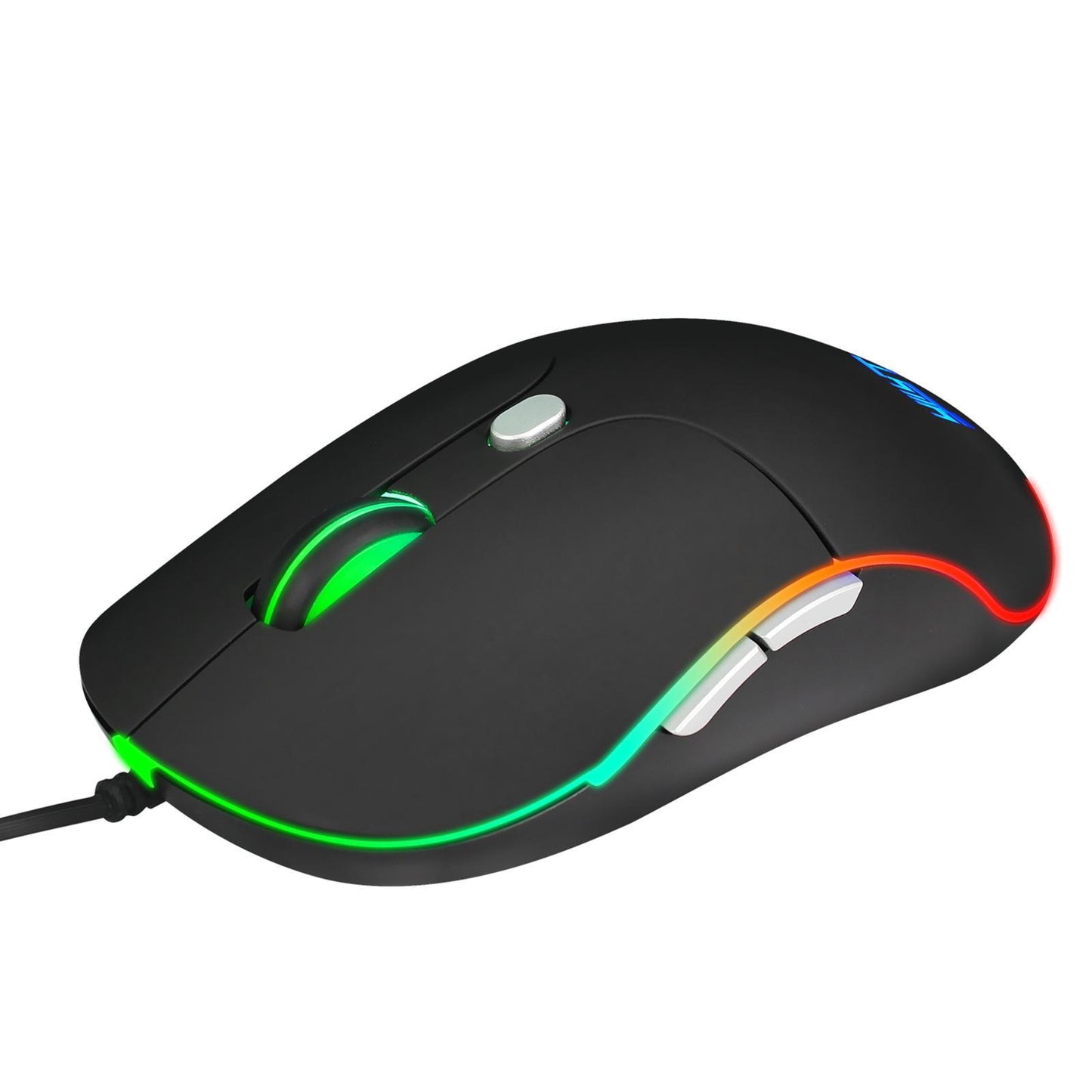 RGB Backlit Wired Gaming Mouse 3200 DPI Mice with Side Buttons Comfortable