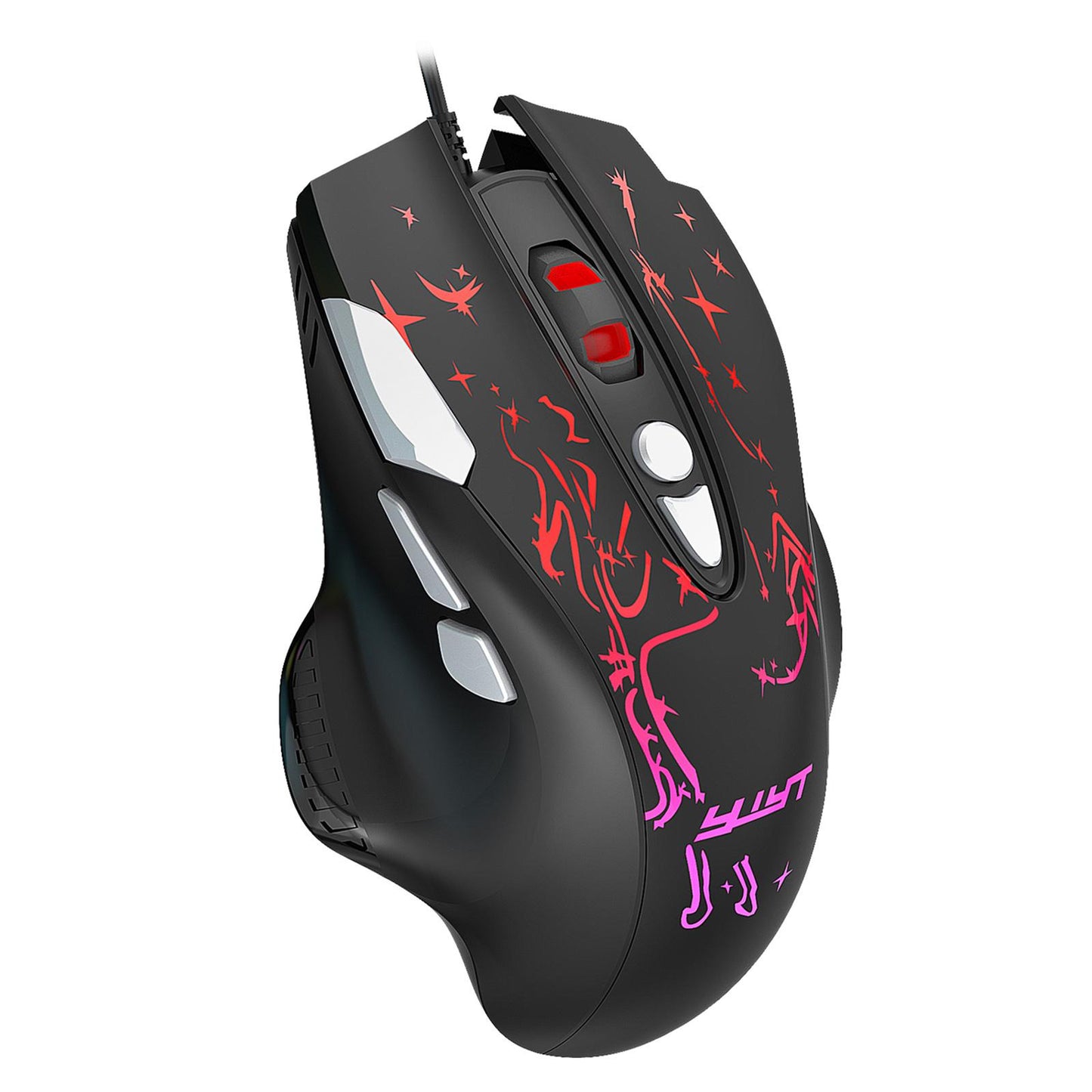 PC RGB Wired Gaming Mouse 6400 DPI Gamer Mice for Home Office Comfortable