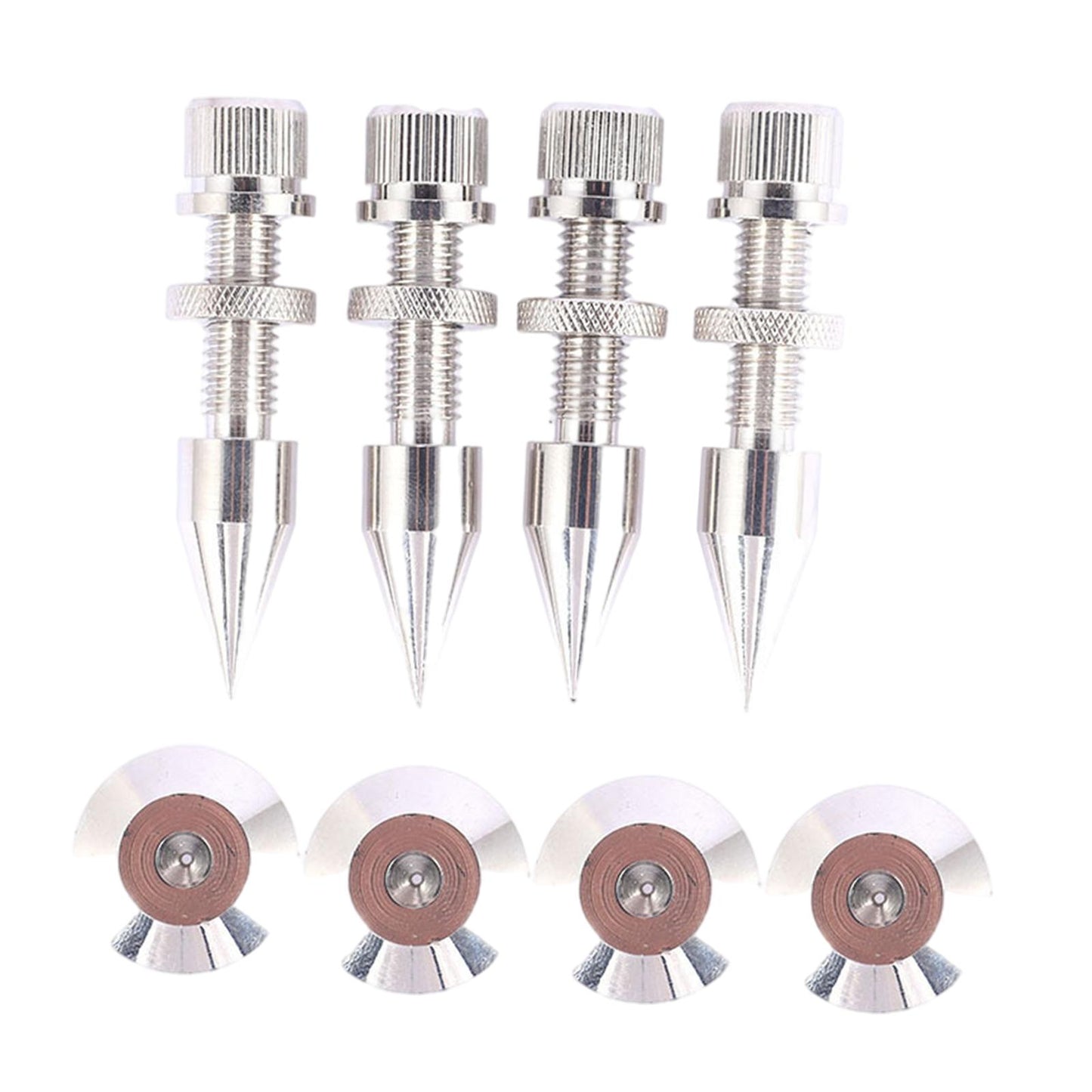 4PCS Speakers Spikes Mount Loudspeaker Nails Pads Shoes DVD Player Amplifier