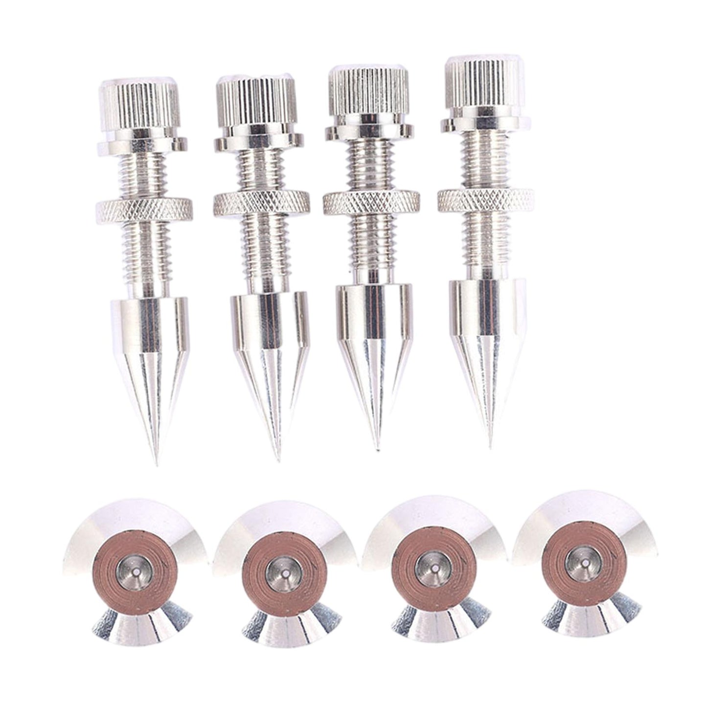 4PCS Speakers Spikes Mount Loudspeaker Nails Pads Shoes DVD Player Amplifier