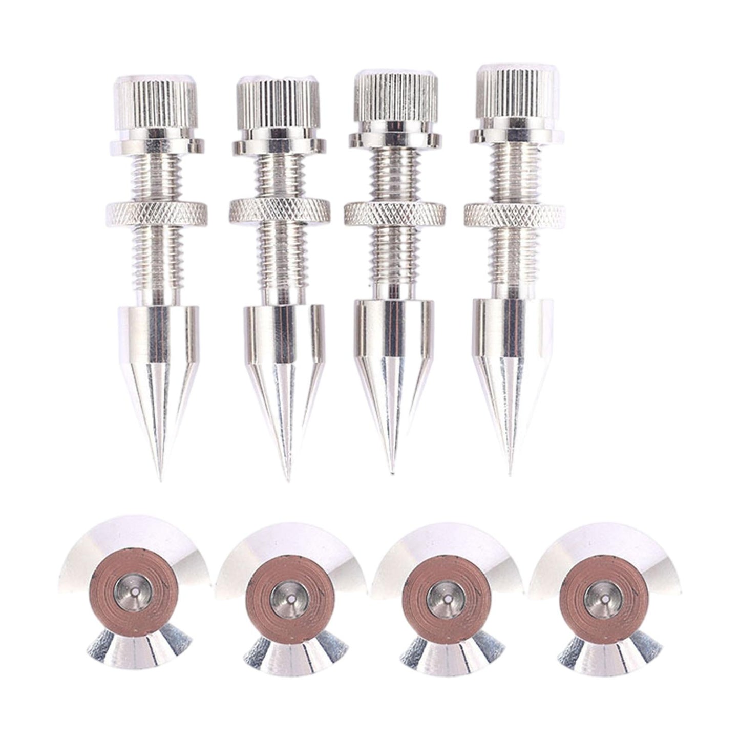 4PCS Speakers Spikes Mount Loudspeaker Nails Pads Shoes DVD Player Amplifier
