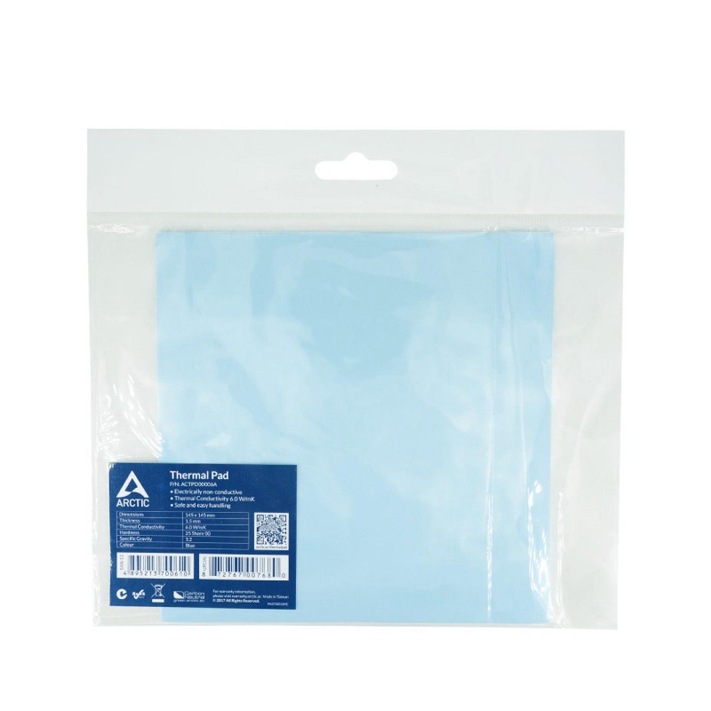 Silicone Thermal Pad 6.0 W/mK for CPU Coolers LED Cooler 145x145x1.5 mm