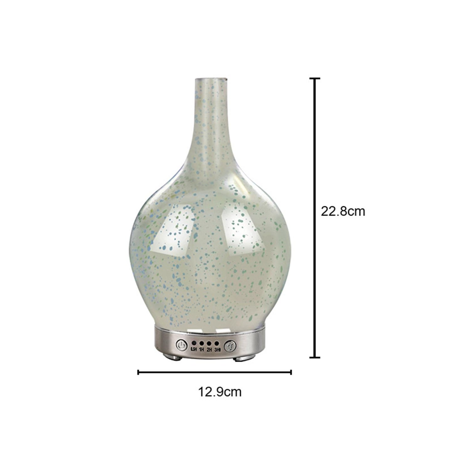 3D Glass Essential Oil Diffuser Quiet Humidifier Night Light Leisure