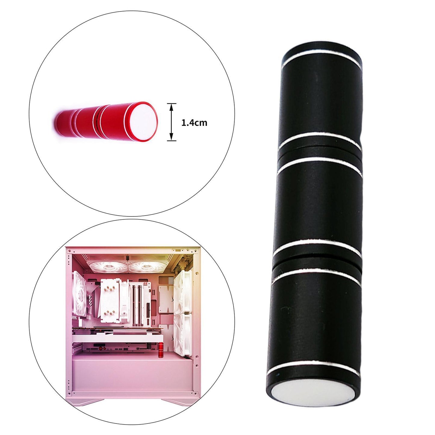 Adjustable Graphics Card GPU Brace Support Video Card Sag Holder Aluminum Black Long