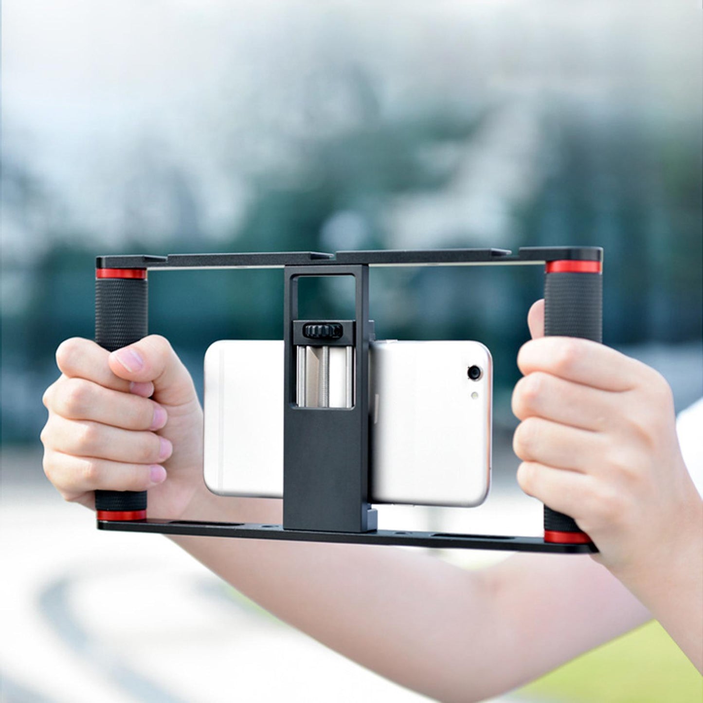 Aluminum Video Rig Stabilizer for Phones Camera Videographer Films Recording