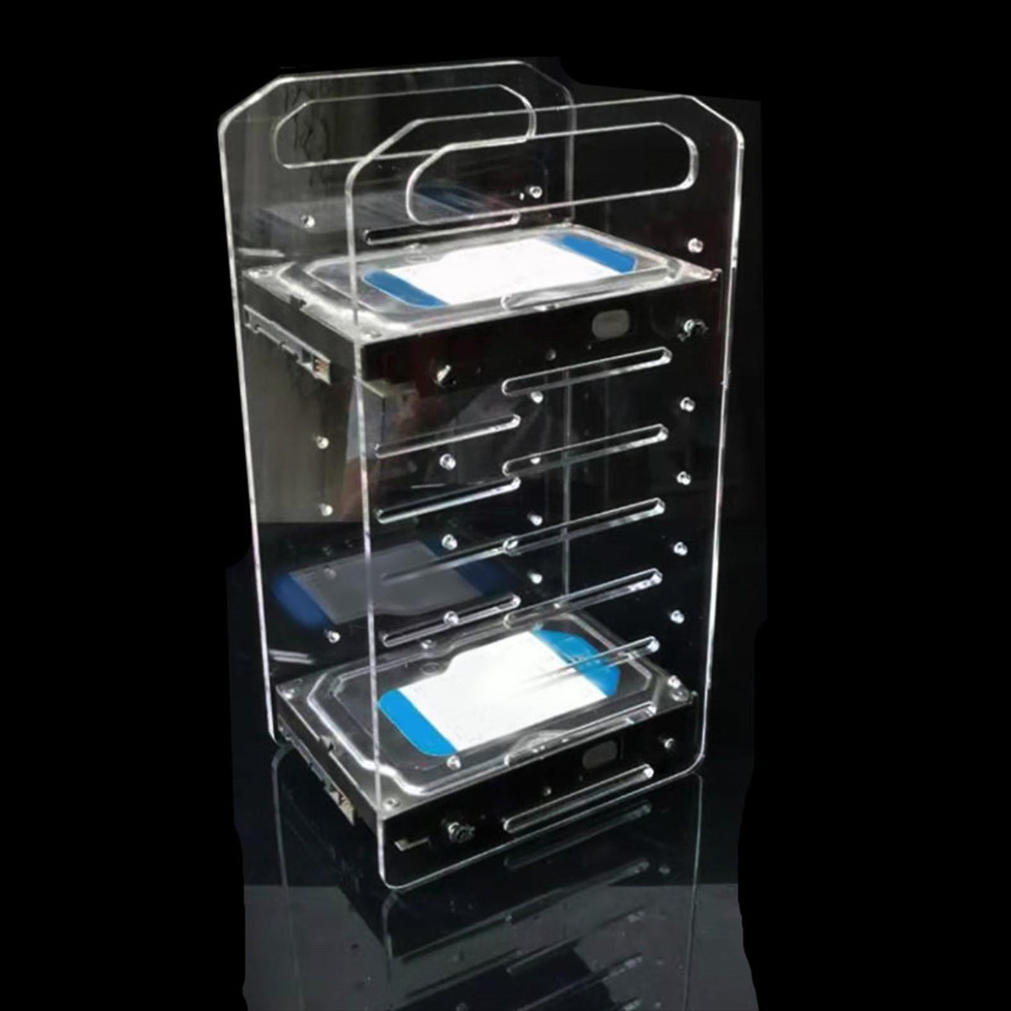 DIY 3.5inch Hard Drive Bracket Hard Disk Shelf for HDD SSD Solid State Drive 8 floor