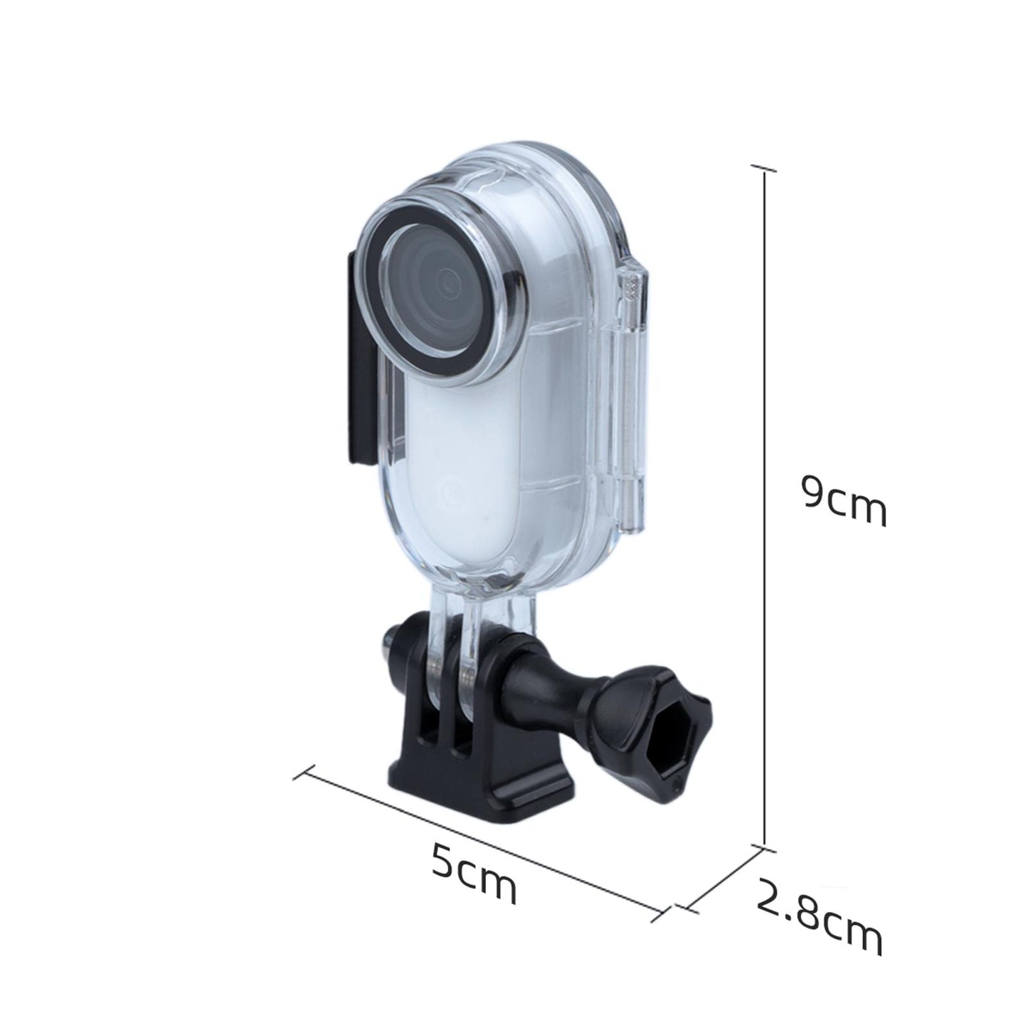 PC Transparent Dive Case for Insta360 Go 2 Action Cameras Water Activities