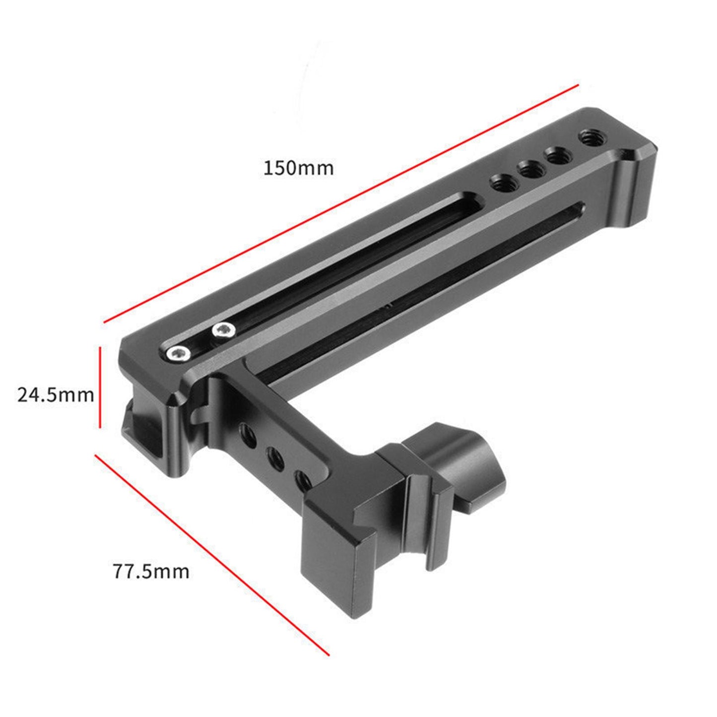 Top Side Cheese Handle Grip Universal for Balance DSLR Camera Cage LED Light No Slider