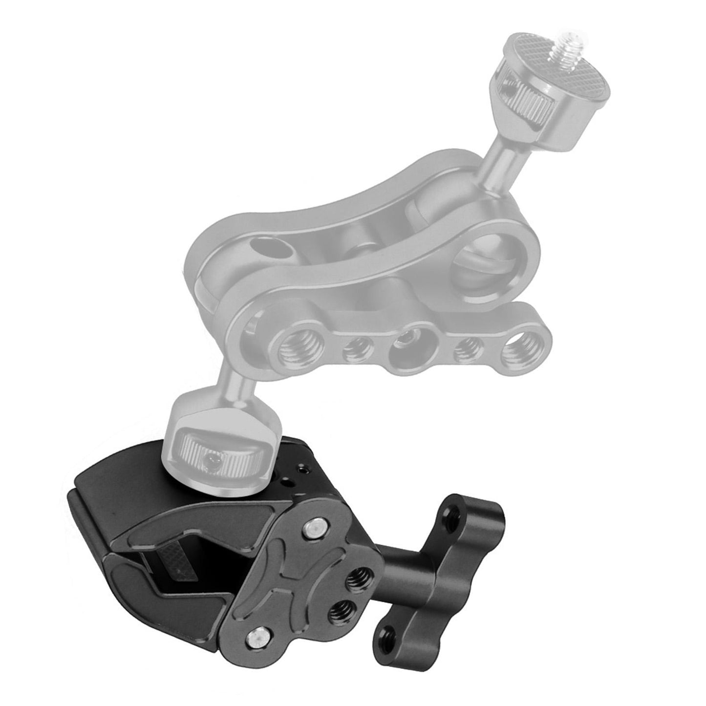 Photography Arm Clamp Multi-Function for DSLR Camera Arm Red Black B