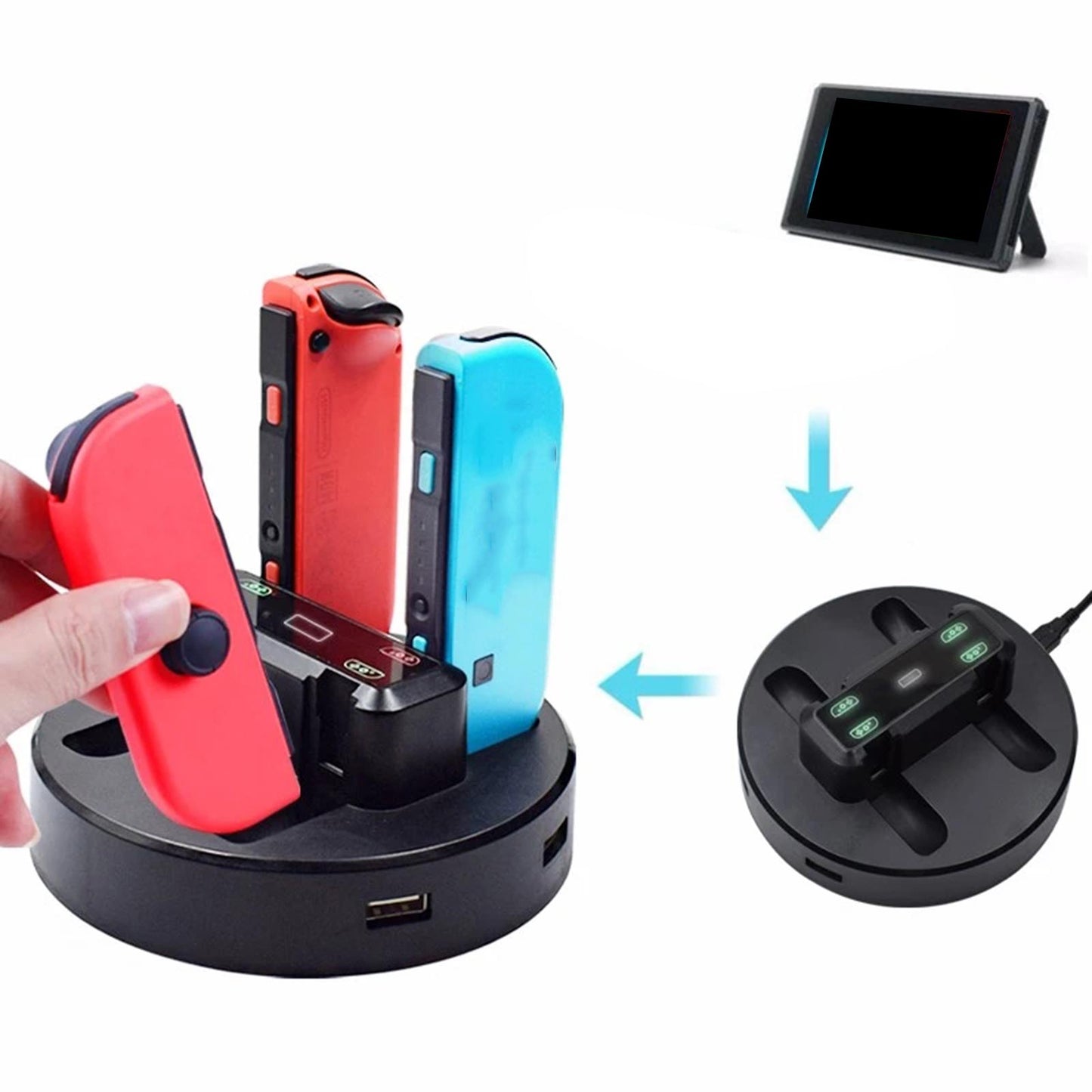 Charging Dock Charger Stand For Nintendo Switch Joy-Con Controller GNS620
