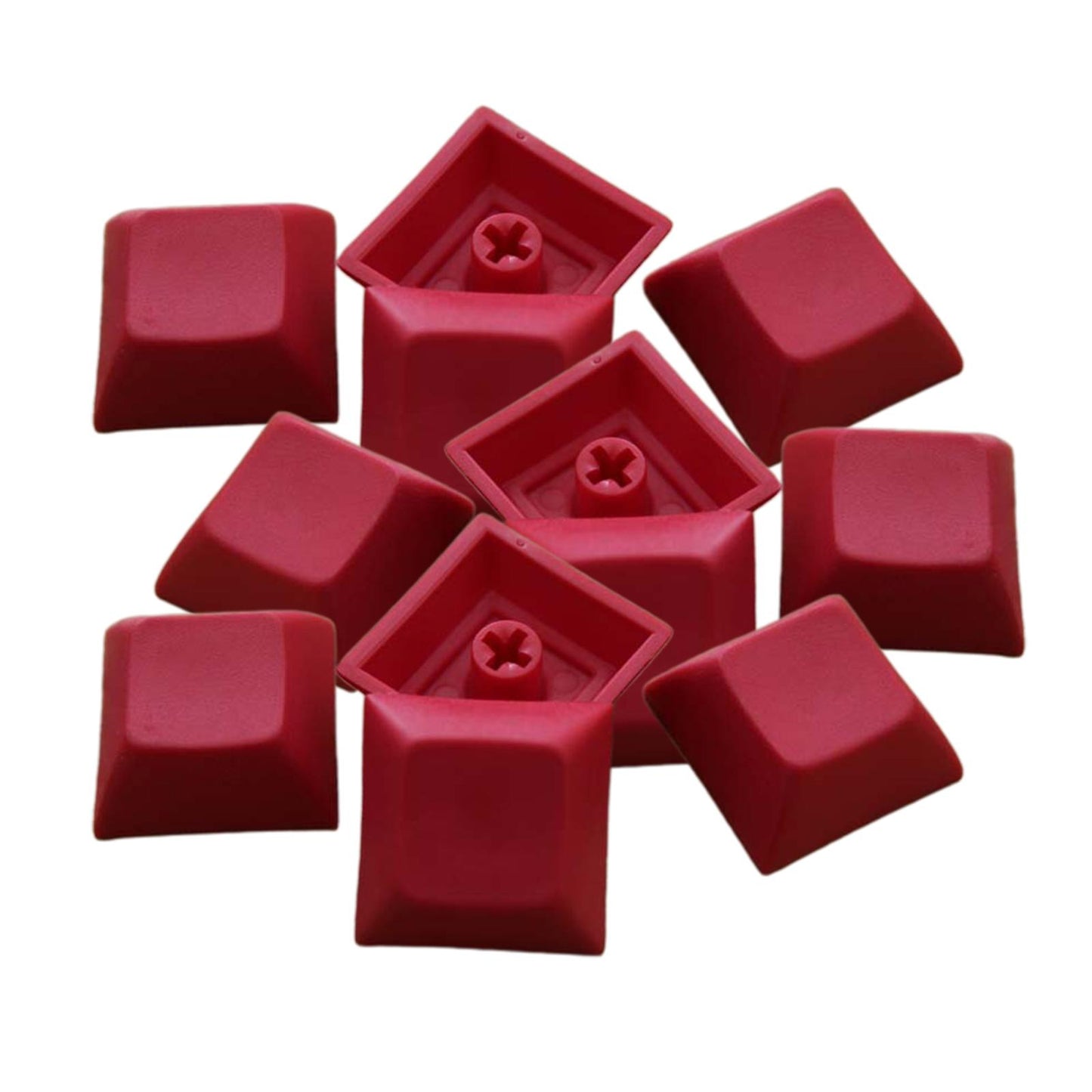 12Pcs PBT DSA Keycaps Blank for MX Switches Mechanical Keyboard Red