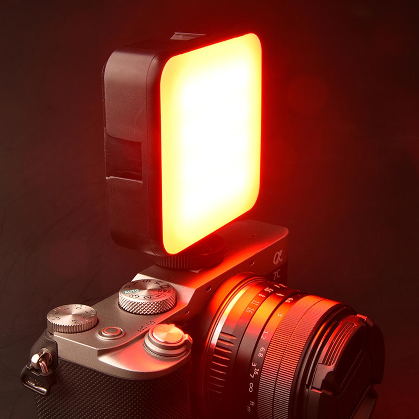 Portable RGB LED Video Light Panel Dimmable Mini Pocket Full Color