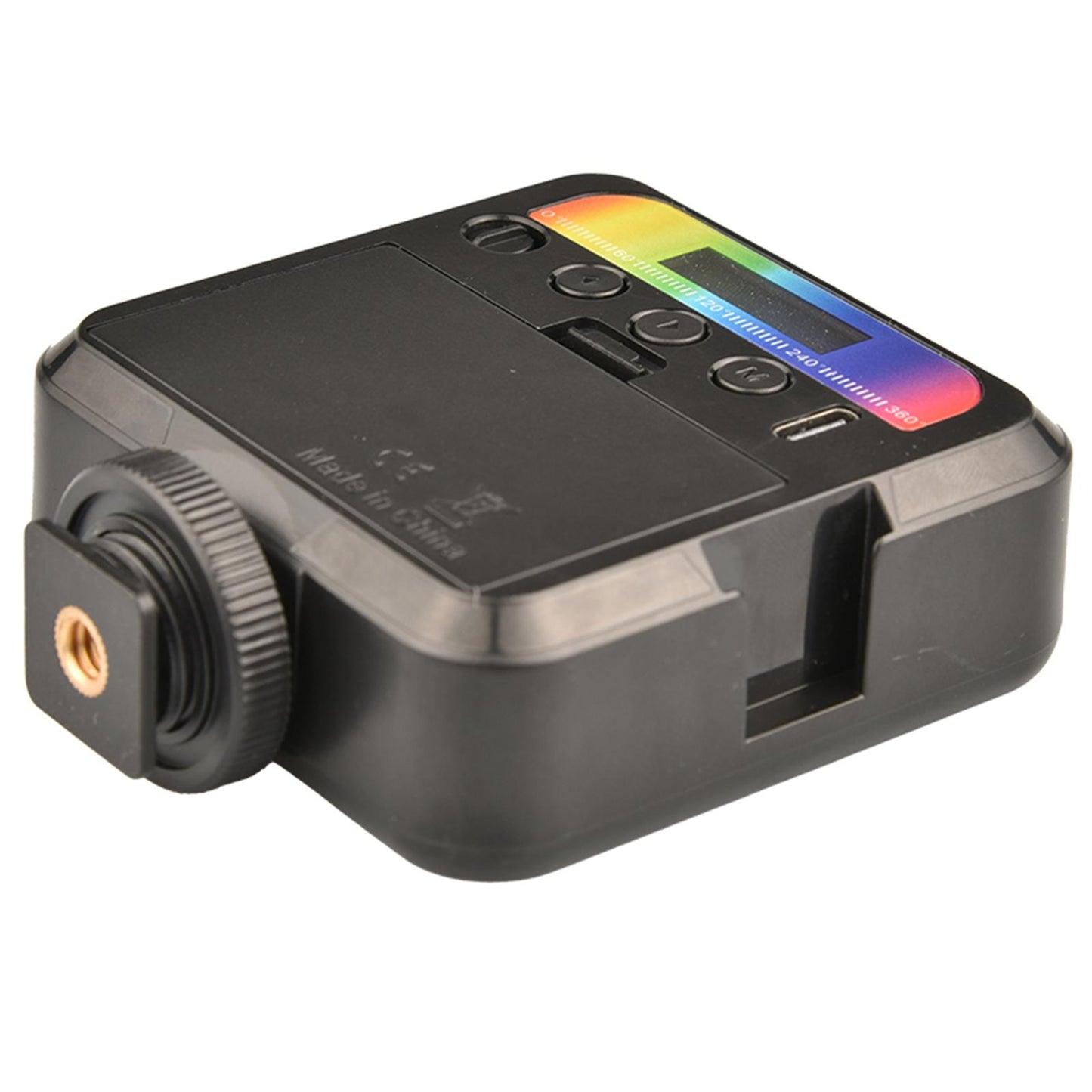 Portable RGB LED Video Light Panel Dimmable Mini Pocket Full Color