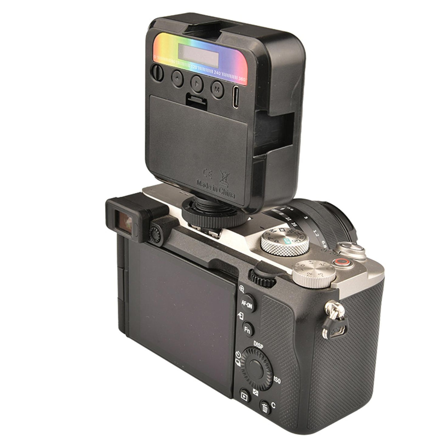 Portable RGB LED Video Light Panel Dimmable Mini Pocket Full Color