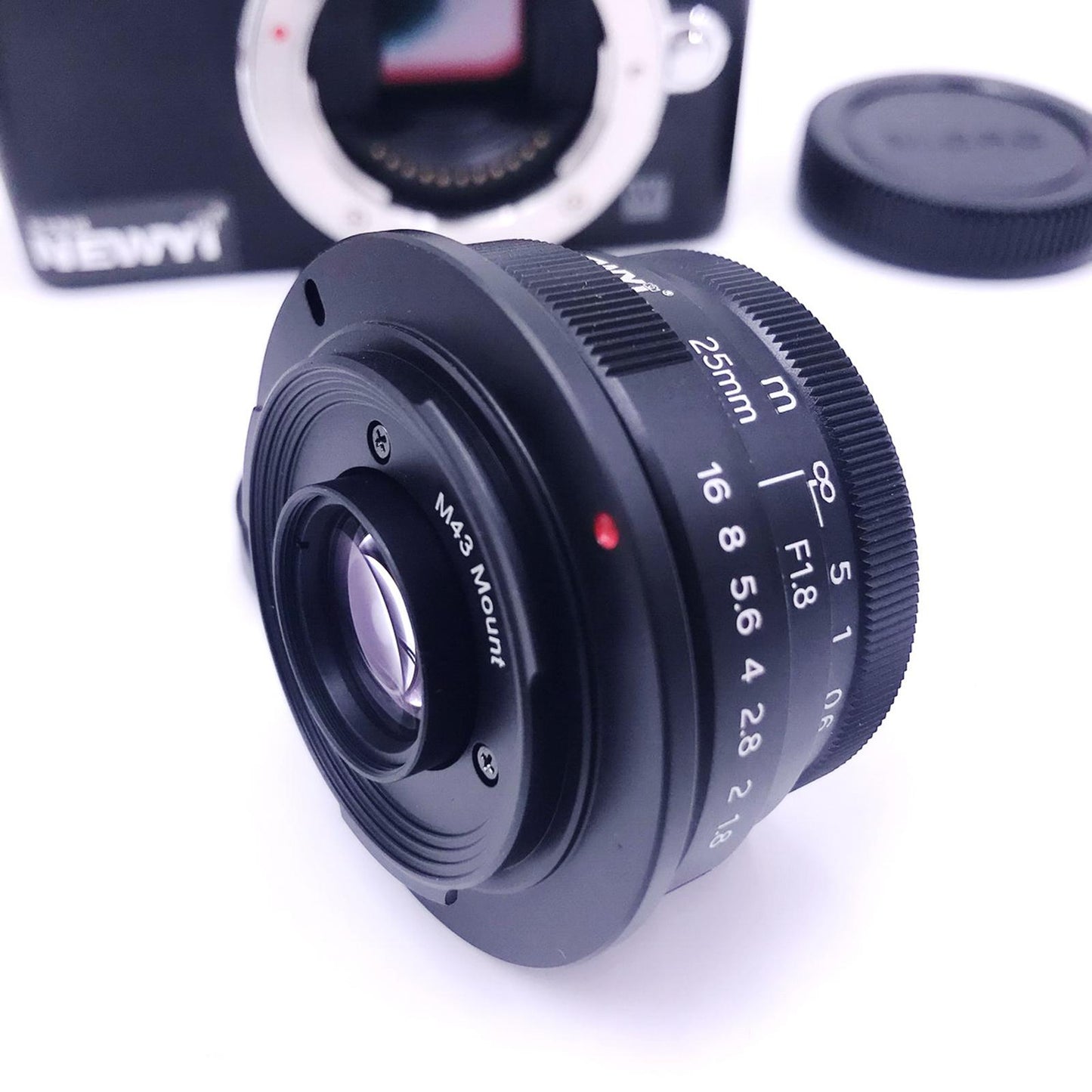 25mm F1.8 Manual Focus Fixed Lens Micro Wide Angle Lens Portable M4 3