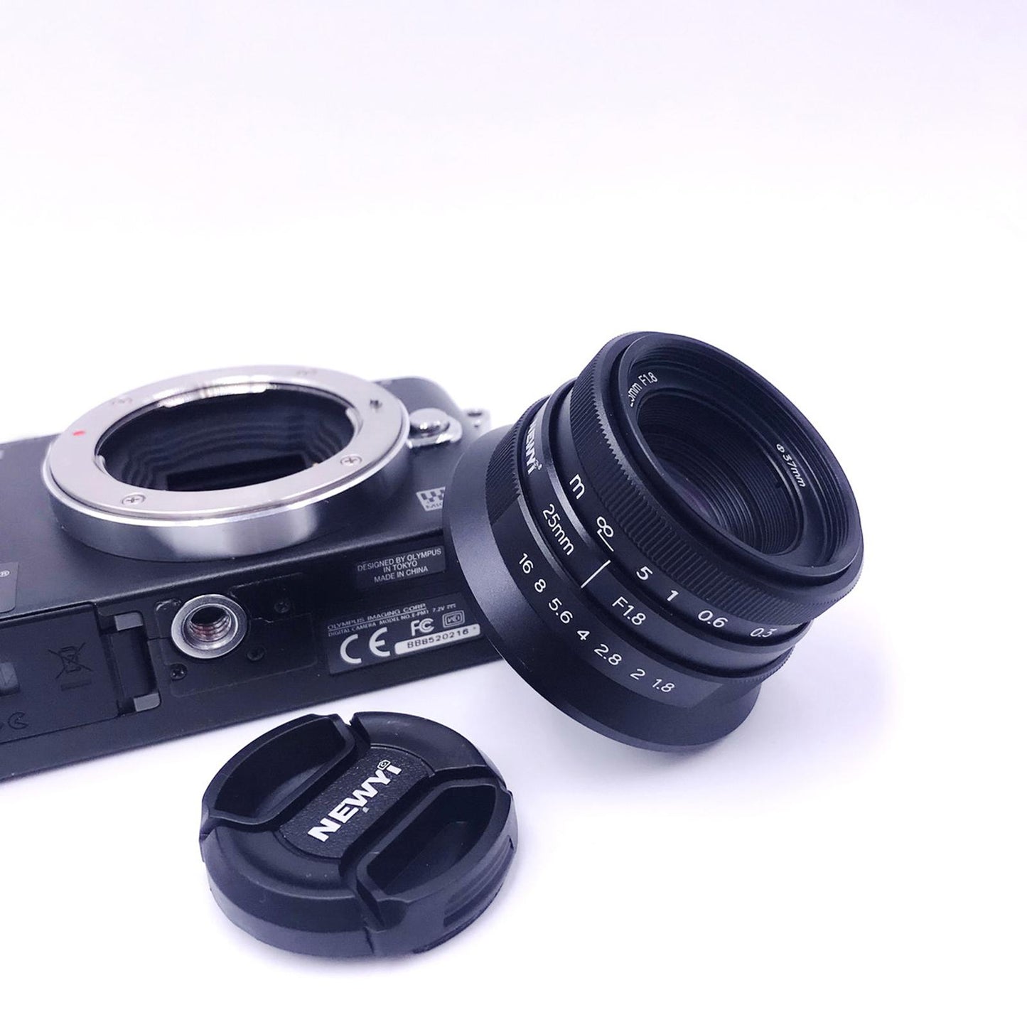 25mm F1.8 Manual Focus Fixed Lens Micro Wide Angle Lens Portable M4 3
