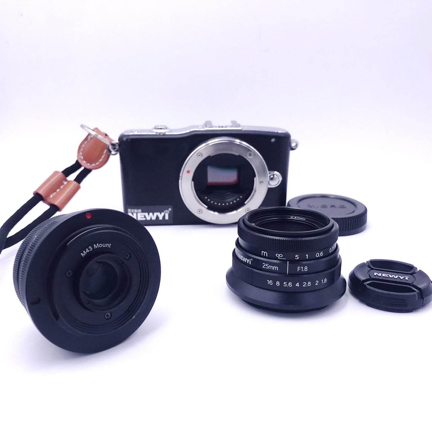 25mm F1.8 Manual Focus Fixed Lens Micro Wide Angle Lens Portable M4 3