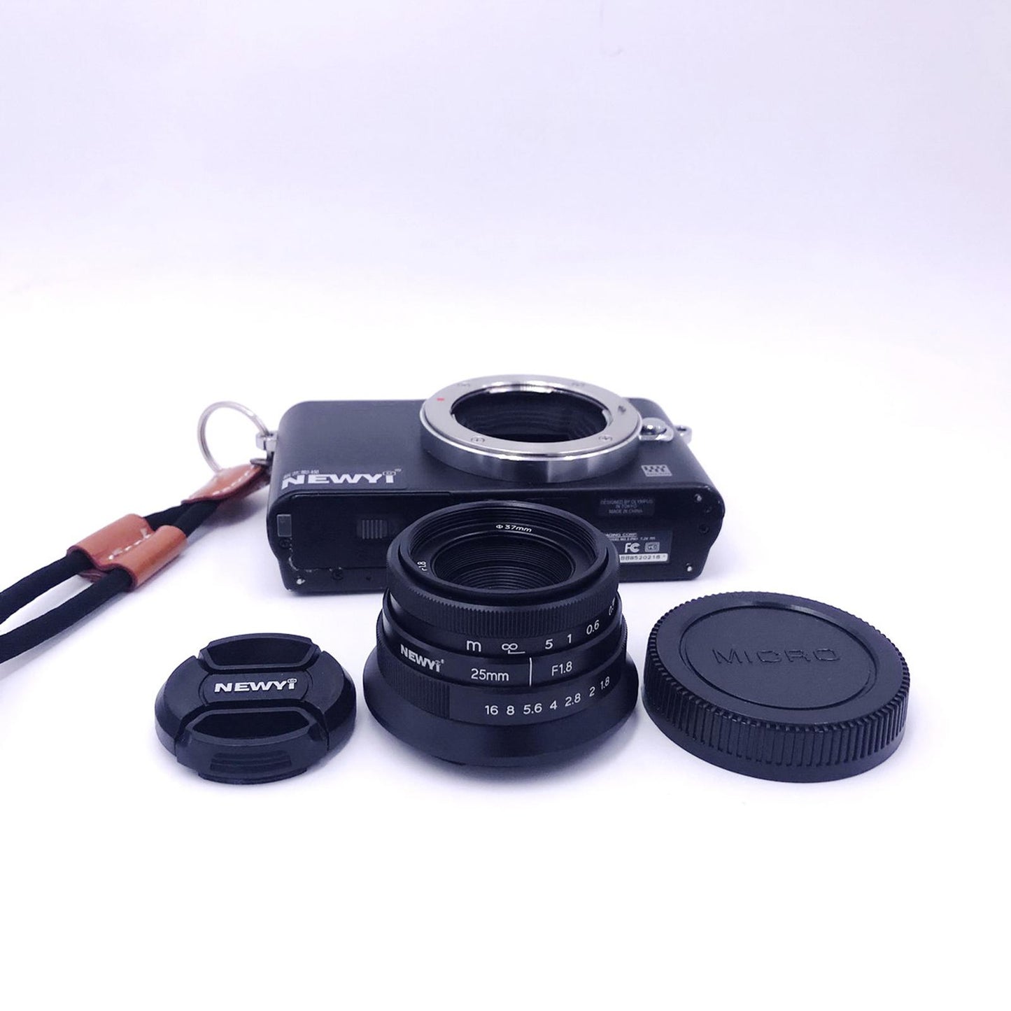 25mm F1.8 Manual Focus Fixed Lens Micro Wide Angle Lens Portable M4 3