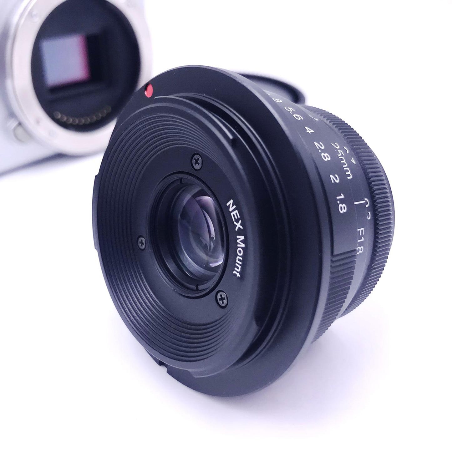 25mm F1.8 Manual Focus Fixed Lens Micro Wide Angle Lens Portable NEX