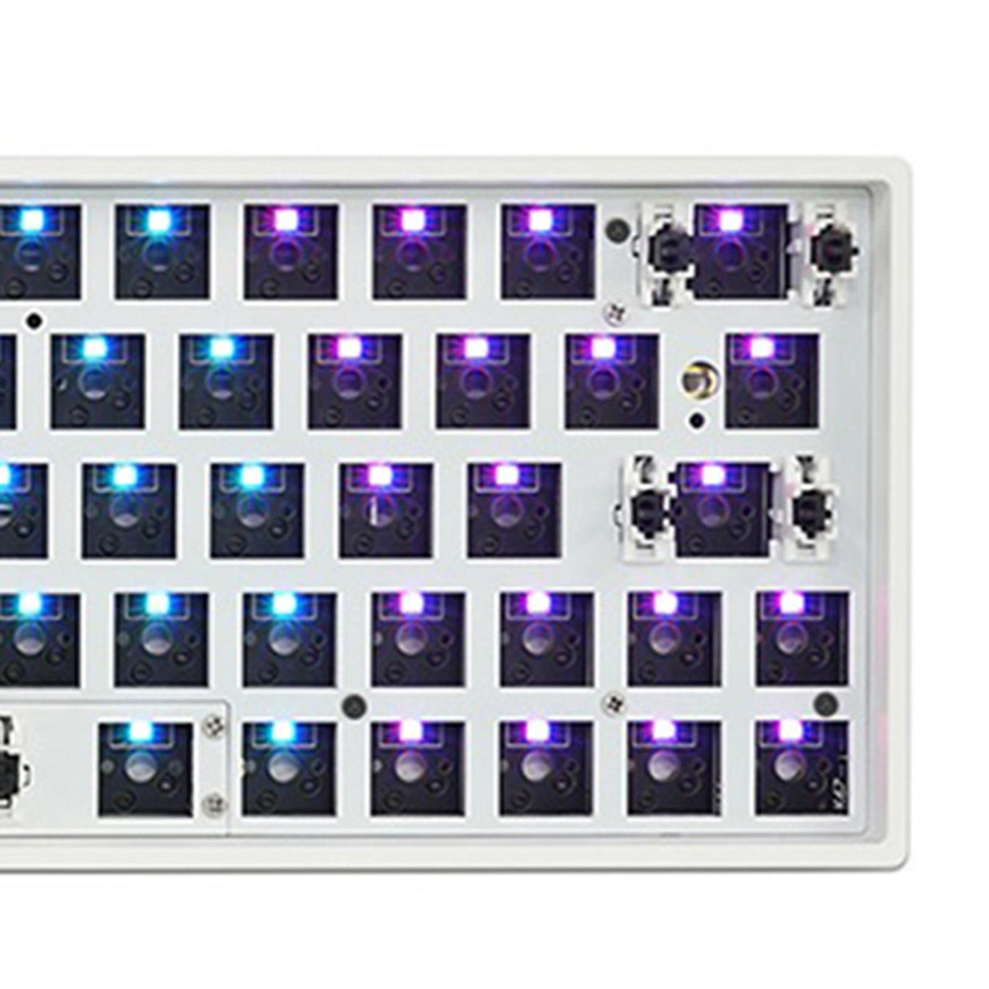 GK64x RGB Hot Swap Custom DIY Wired Kit Replaces for 60% Keyboard White