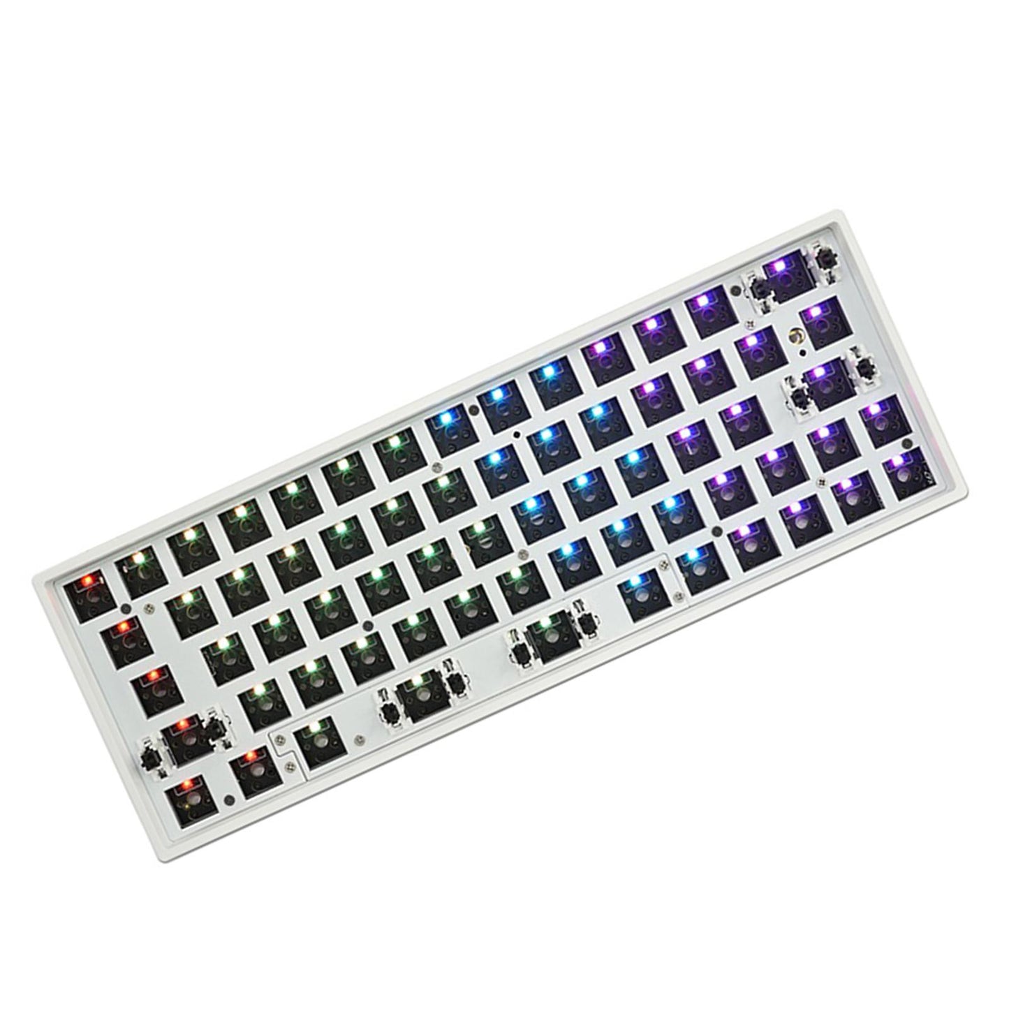 GK64x RGB Hot Swap Custom DIY Wired Kit Replaces for 60% Keyboard White