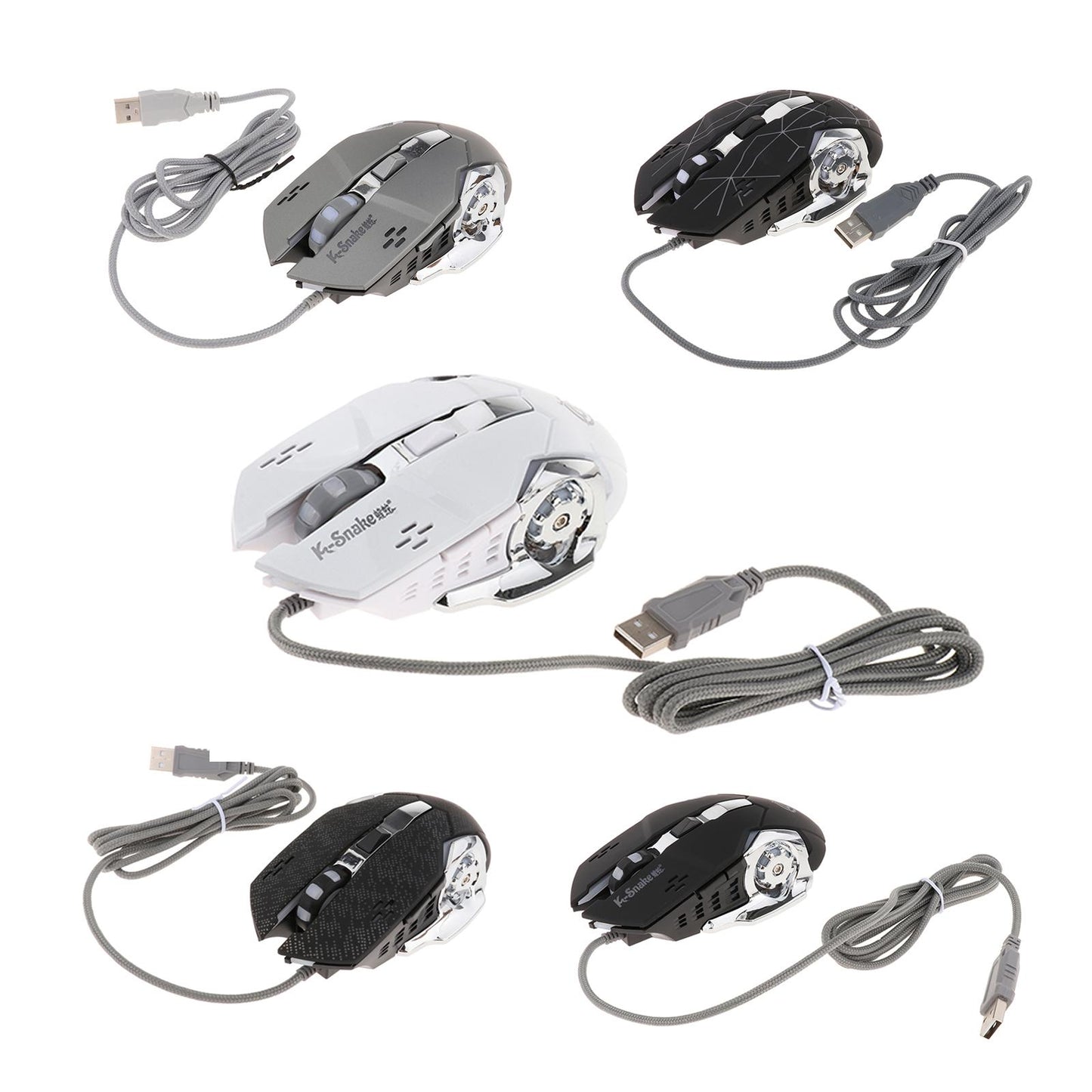 Wired Gaming Mouse for Computer Desktop Laptop PC Universal black spider