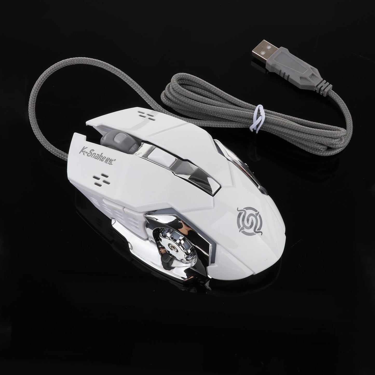 Wired Gaming Mouse for Computer Desktop Laptop PC Universal white