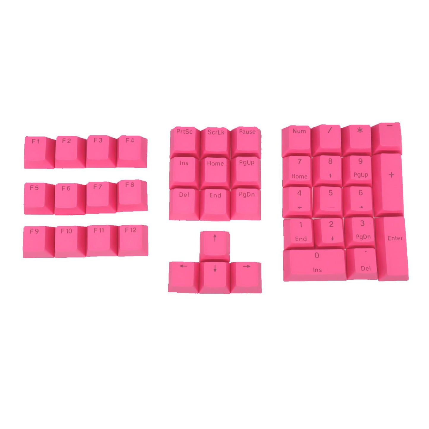 DIY PBT Key Caps Cover Kit for Cherry Mechanical Keyboard 42 Keycaps Pink