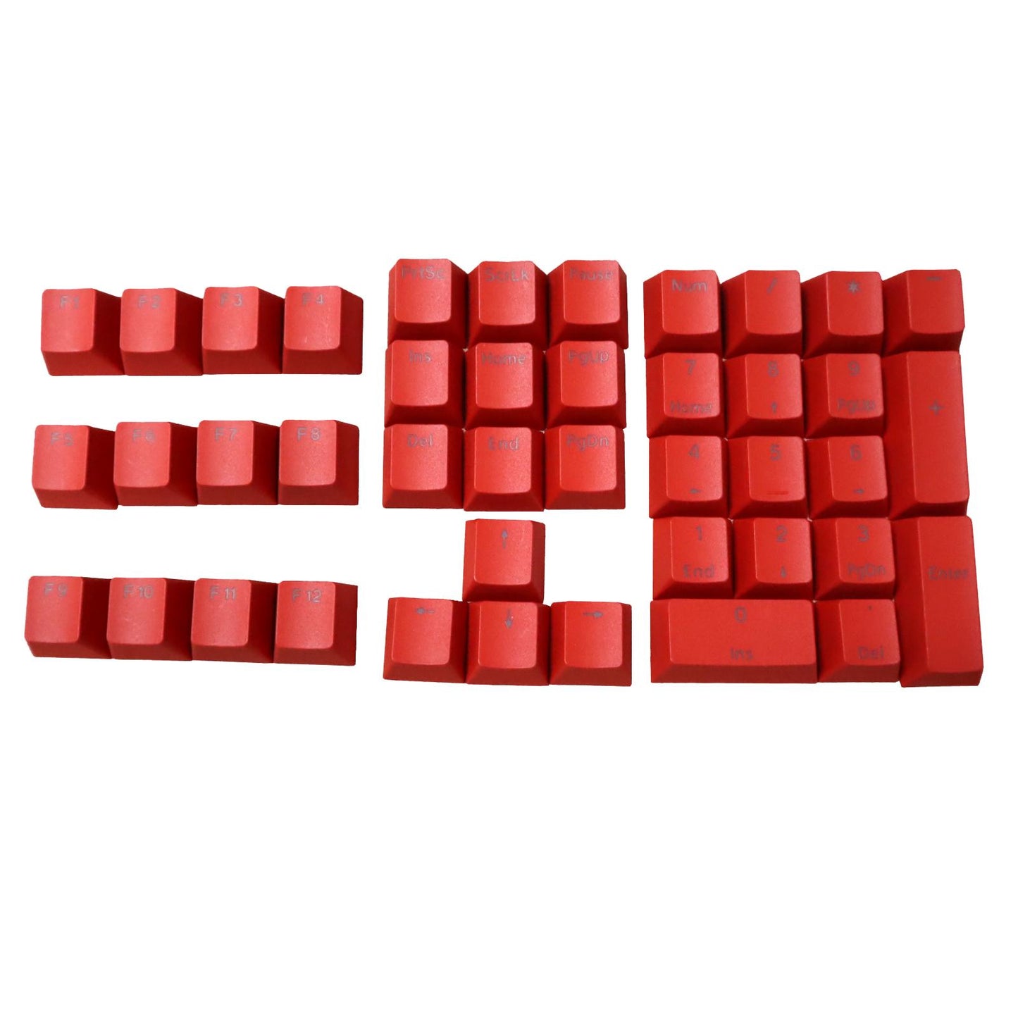 DIY PBT Key Caps Cover Kit for Cherry Mechanical Keyboard 42 Keycaps Red
