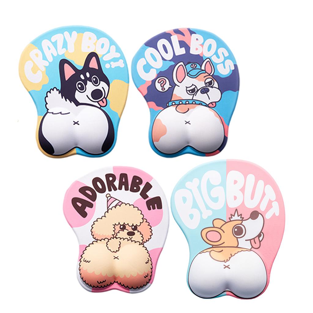 Anime Mouse Pad Dog Mousepad Relieve Wrist Pain Non-Slip Corgi
