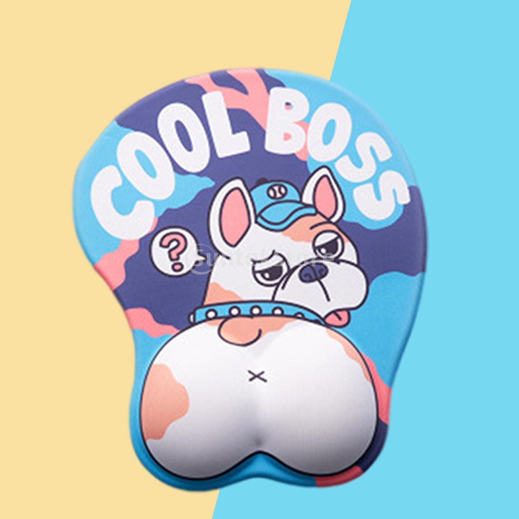 Anime Mouse Pad Dog Mousepad Relieve Wrist Pain Non-Slip French Bulldog