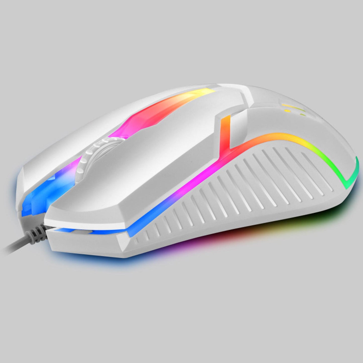 E-Sports USB Luminous Wired Gaming Mouse 2400 DPI PC Gamer Mice White