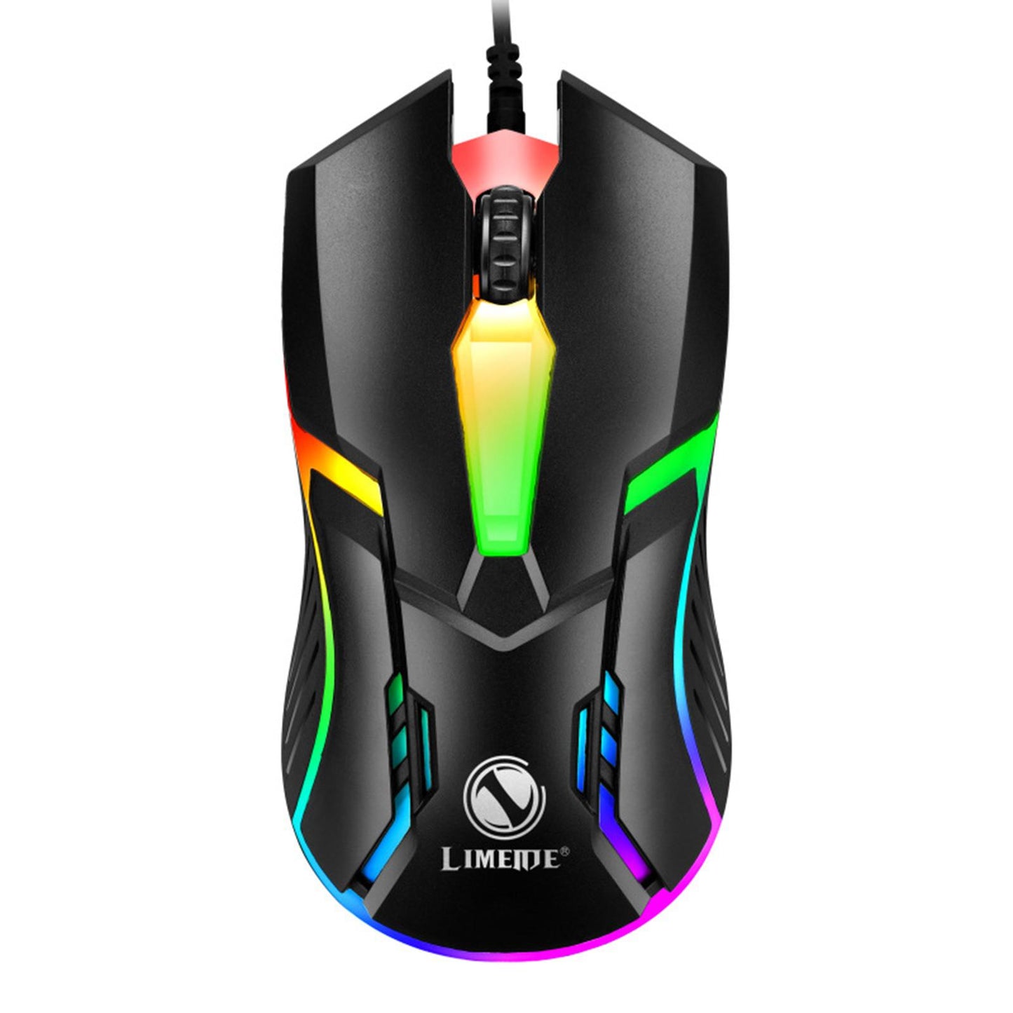 E-Sports USB Luminous Wired Gaming Mouse 2400 DPI PC Gamer Mice Black