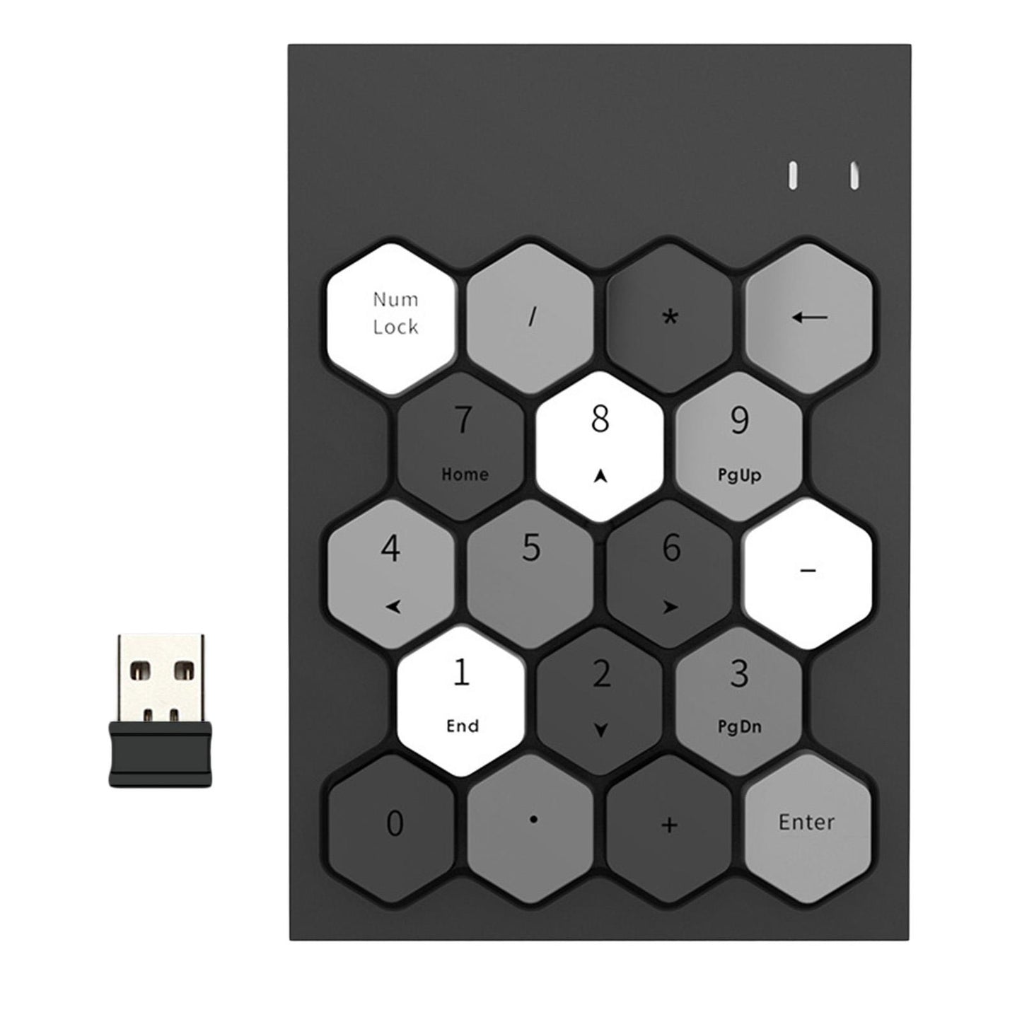 Fashion 2.4GHz Wireless Keypad Numeric Keypad for Laptop Notebook Desktop Black Mixed