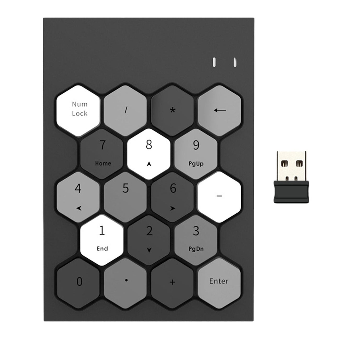 Fashion 2.4GHz Wireless Keypad Numeric Keypad for Laptop Notebook Desktop Black Mixed