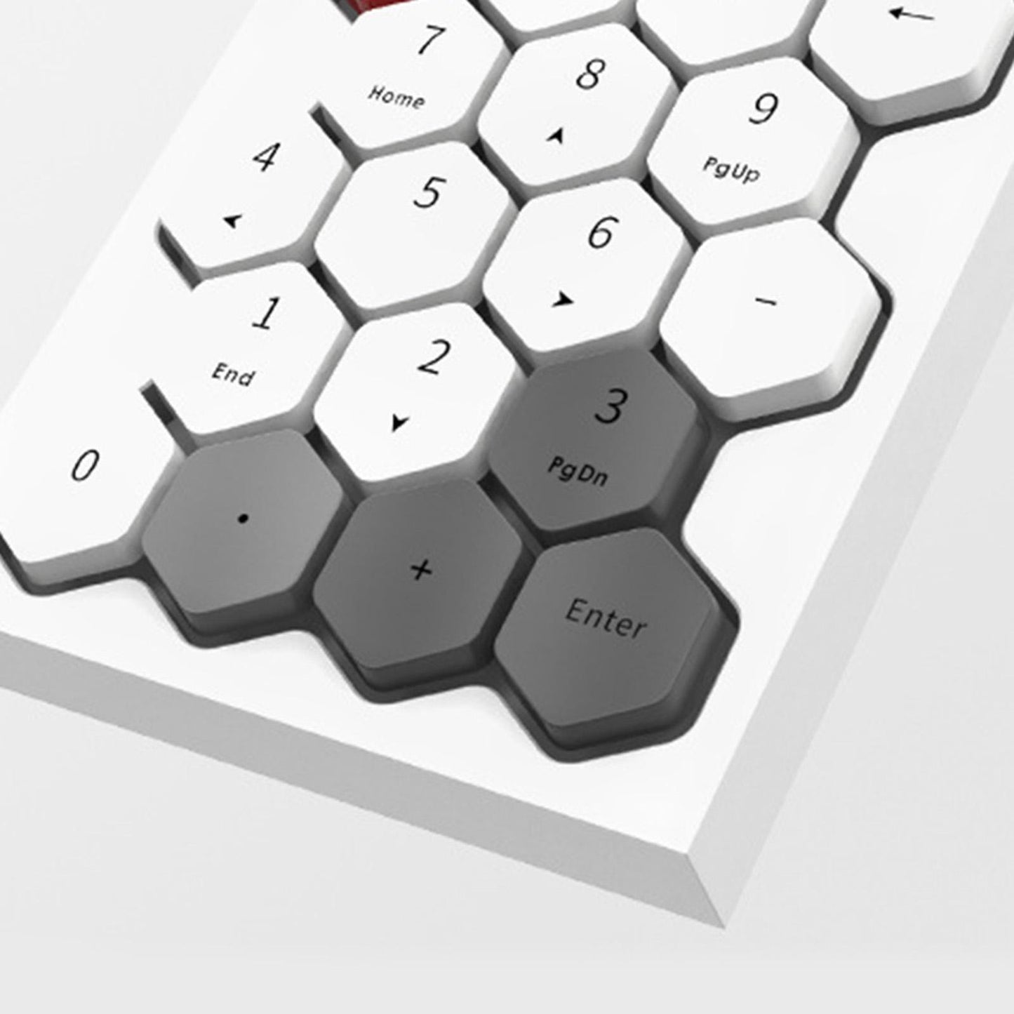 Fashion 2.4GHz Wireless Keypad Numeric Keypad for Laptop Notebook Desktop White Mixed