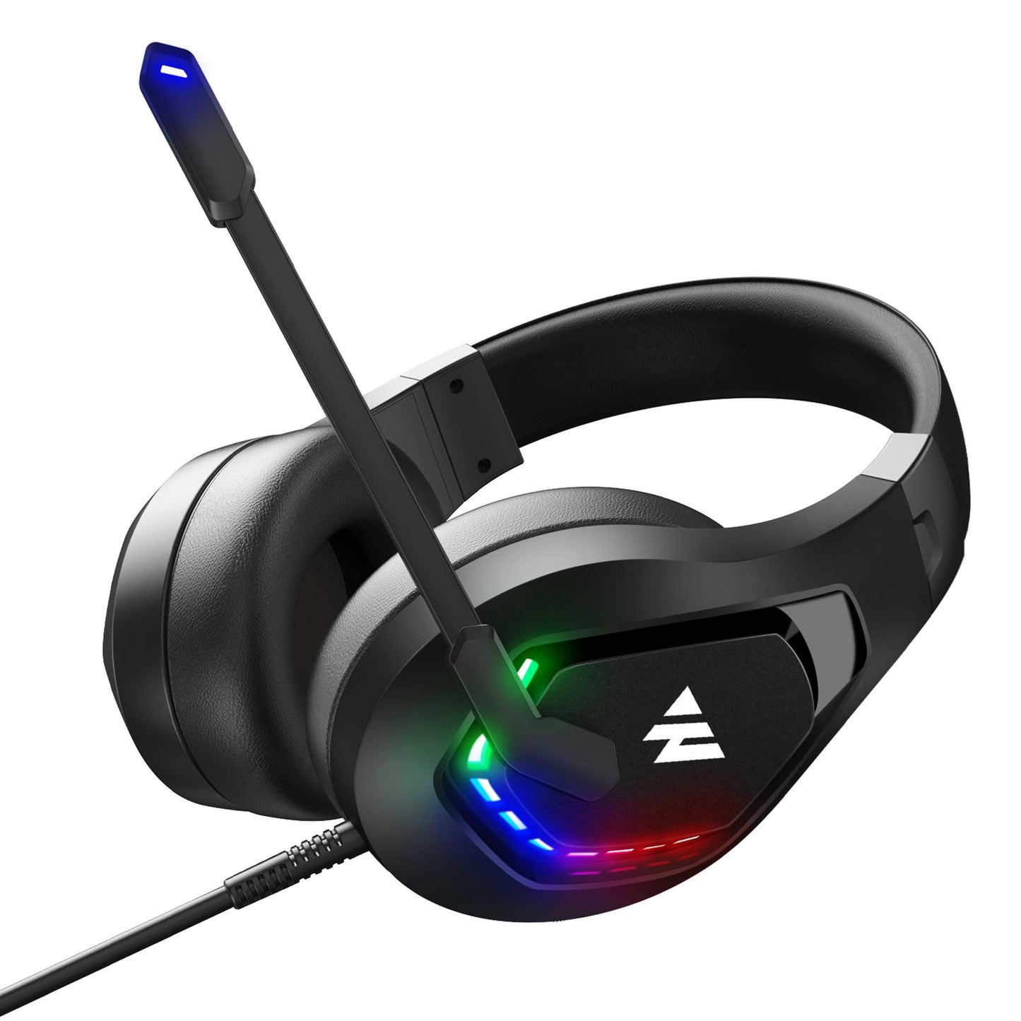 RGB Over Ear Gaming Headset with MIC Earphone Surround Sound Professional