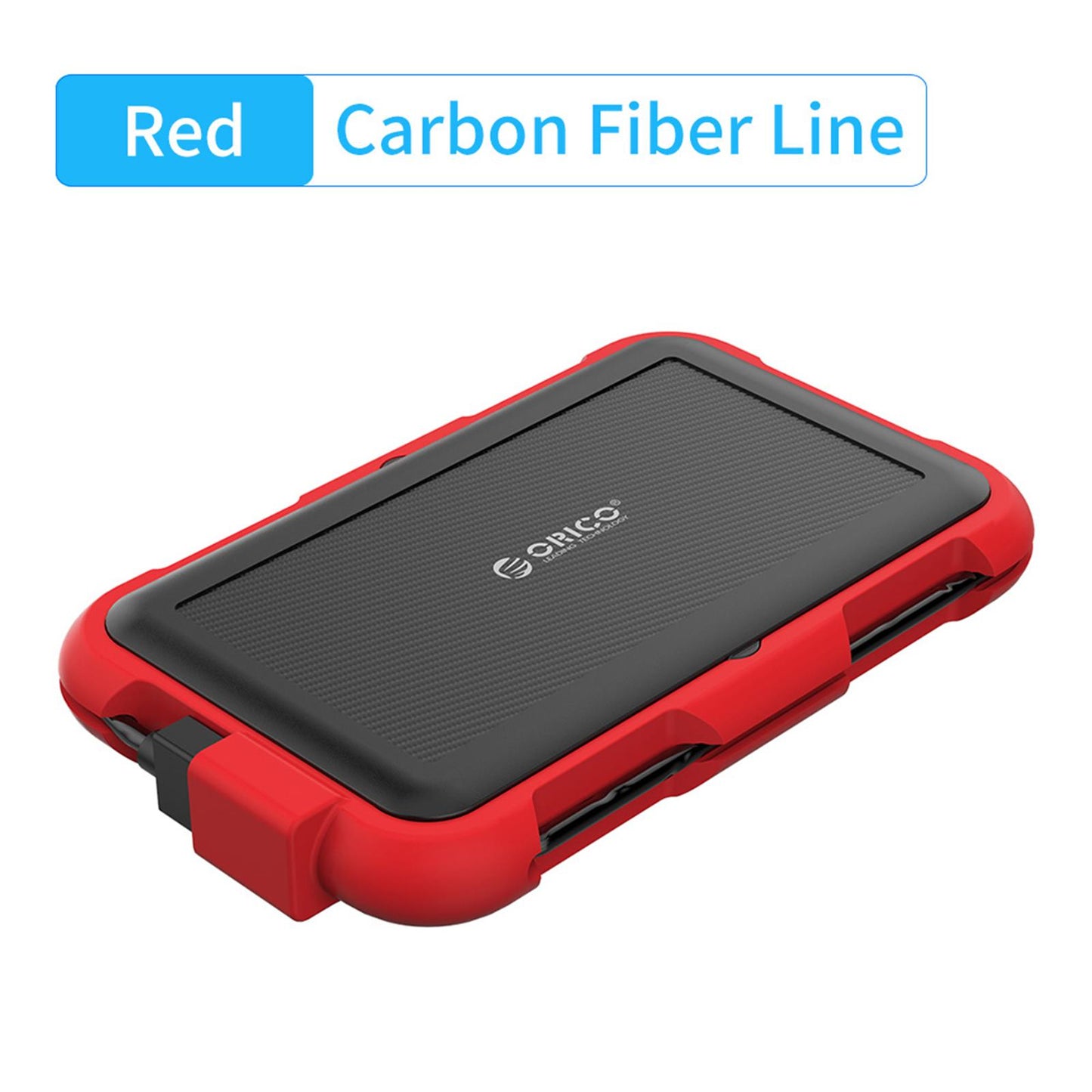 2.5 USB Hard Drive HDD Enclosure Adapter Case Data Storage Red A"